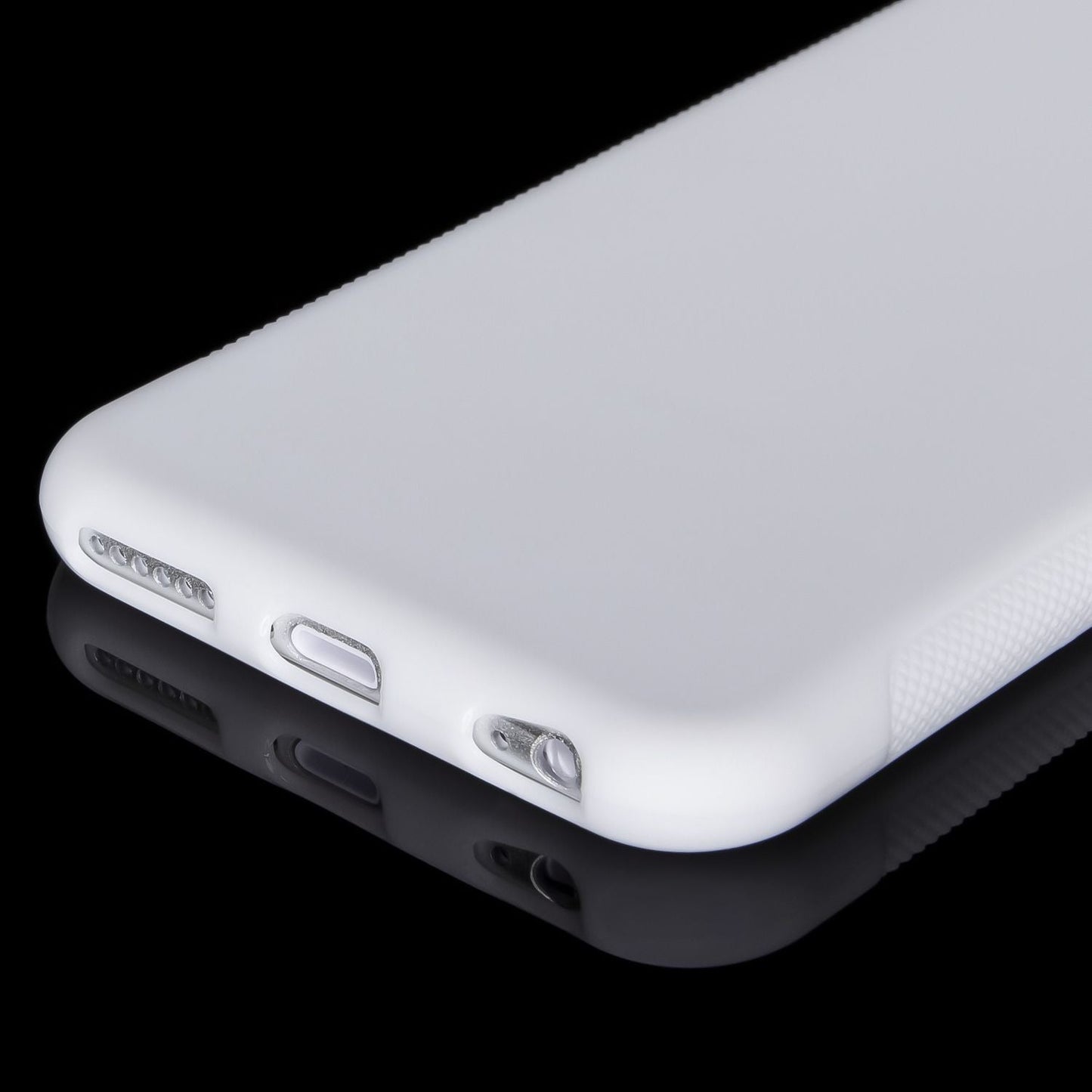 NALIA für IPHONE 6 / 6S Schutzhülle Anti-Slip Silikon Cover Case - Weiß