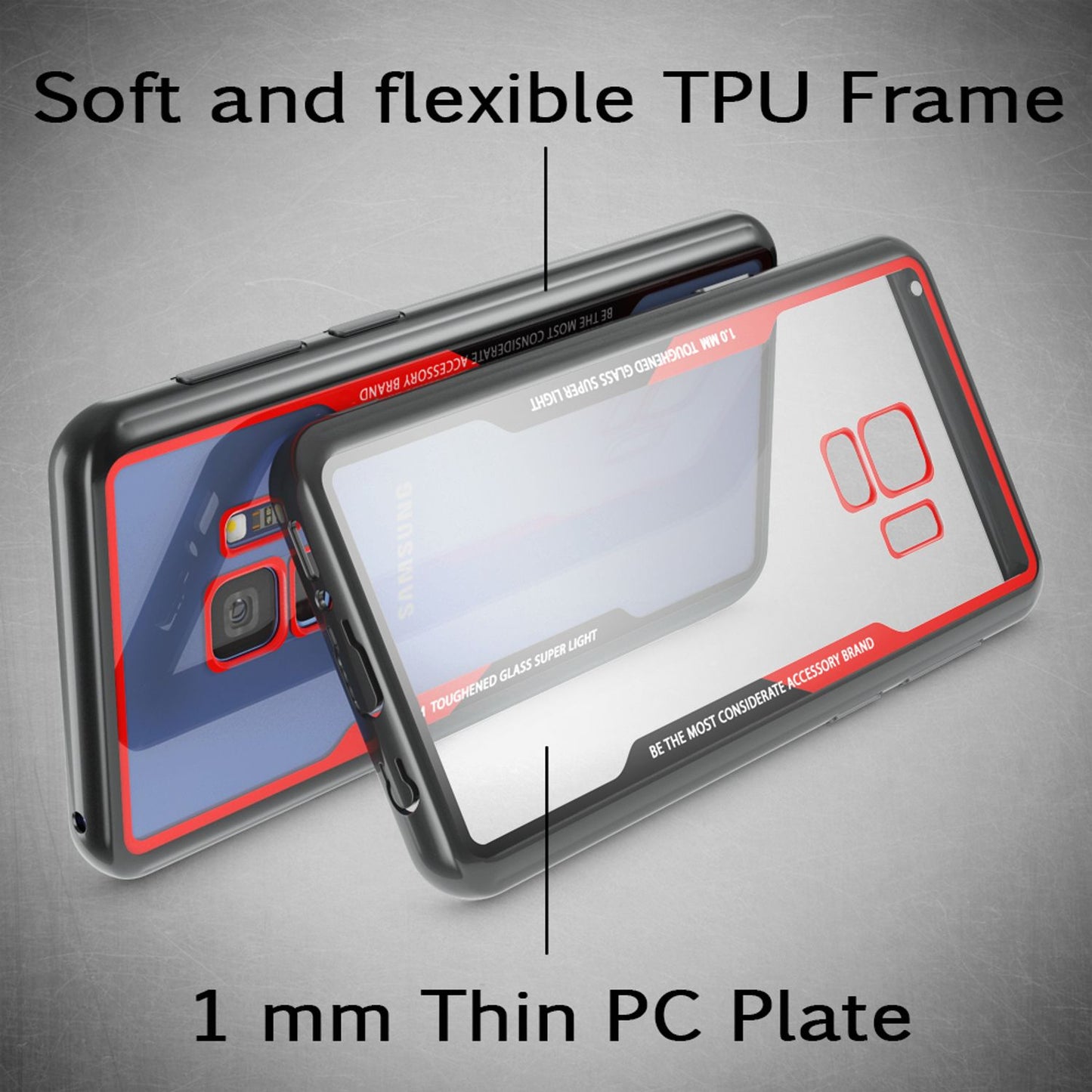 NALIA Case for Samsung Galaxy S9, Slim Phone Case Cover Protective Bumper