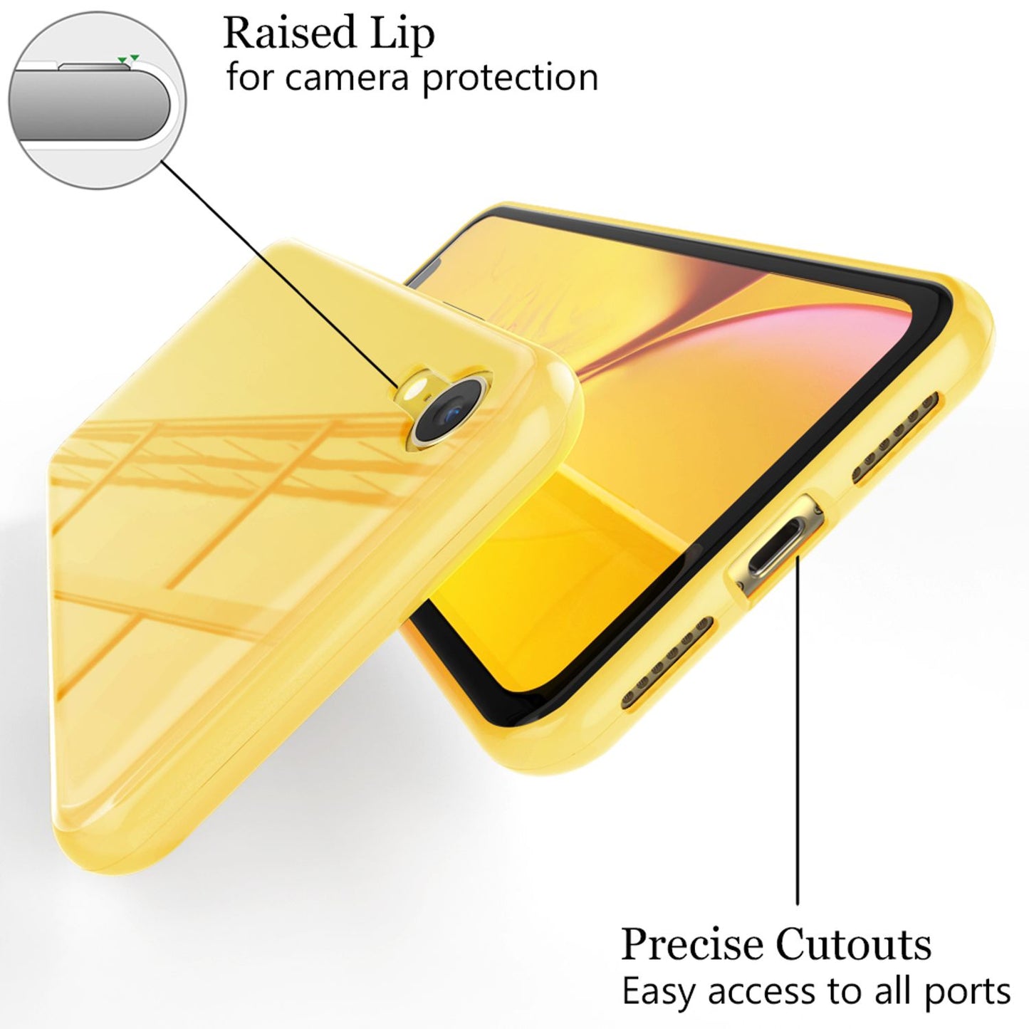 NALIA 360° Magnet Hülle für iPhone XR, Slim Hard Case Cover mit Display Schutz