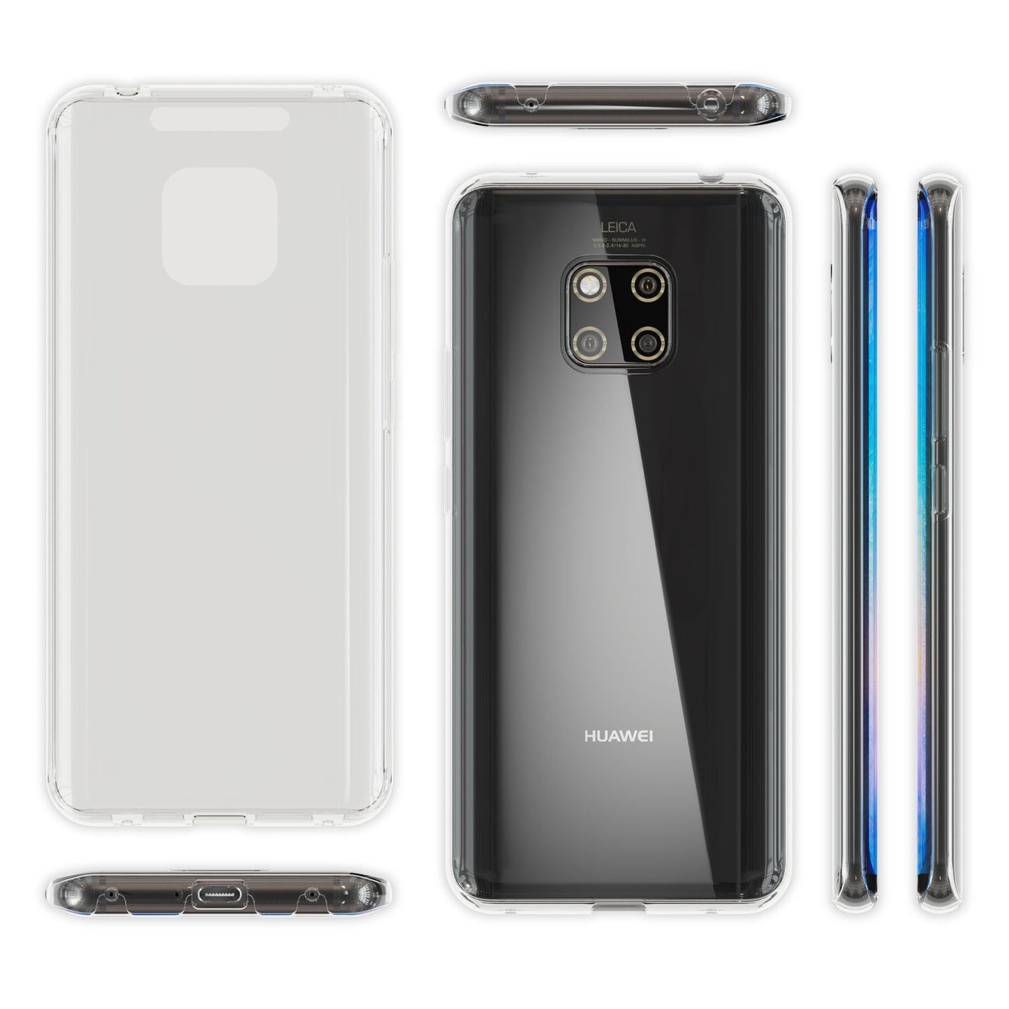 NALIA 360 Degree Phone Case for Huawei Mate20 Pro, All-Around Double Protection Case