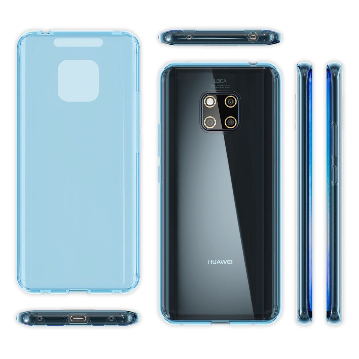 NALIA 360 Degree Phone Case for Huawei Mate20 Pro, All-Around Double Protection Case