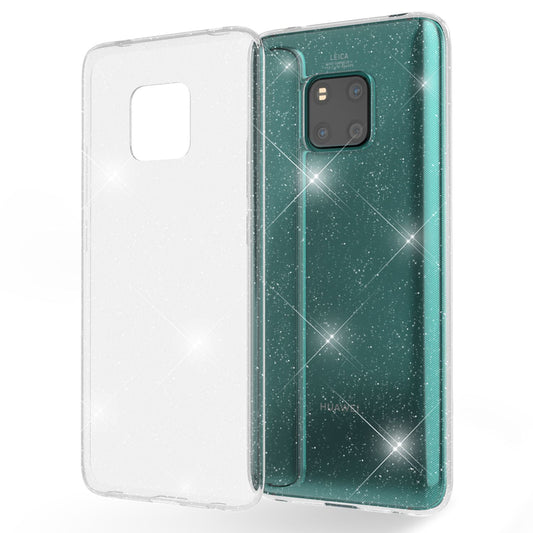 NALIA Glitter Case compatible with Huawei Mate20 Pro, Glitter Phone Case