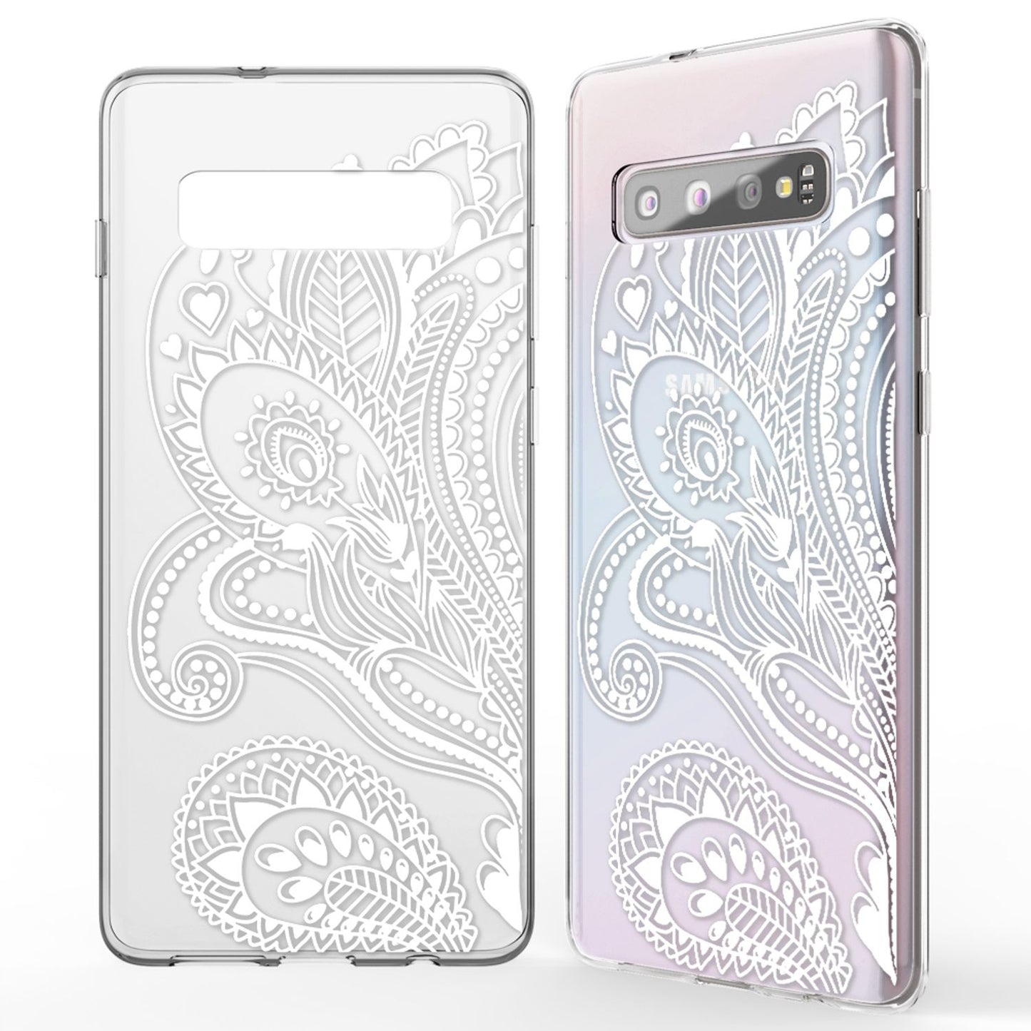 NALIA Hülle für Samsung Galaxy S10, Motiv Handyhülle Silikon Case Schutz Cover