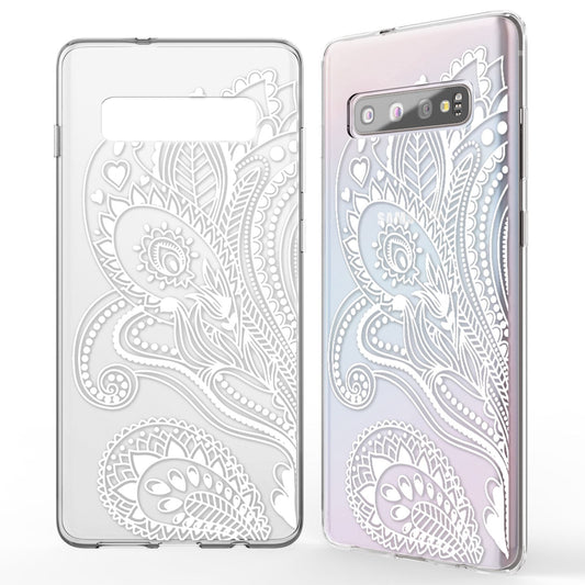 NALIA Hülle für Samsung Galaxy S10, Motiv Handyhülle Silikon Case Schutz Cover