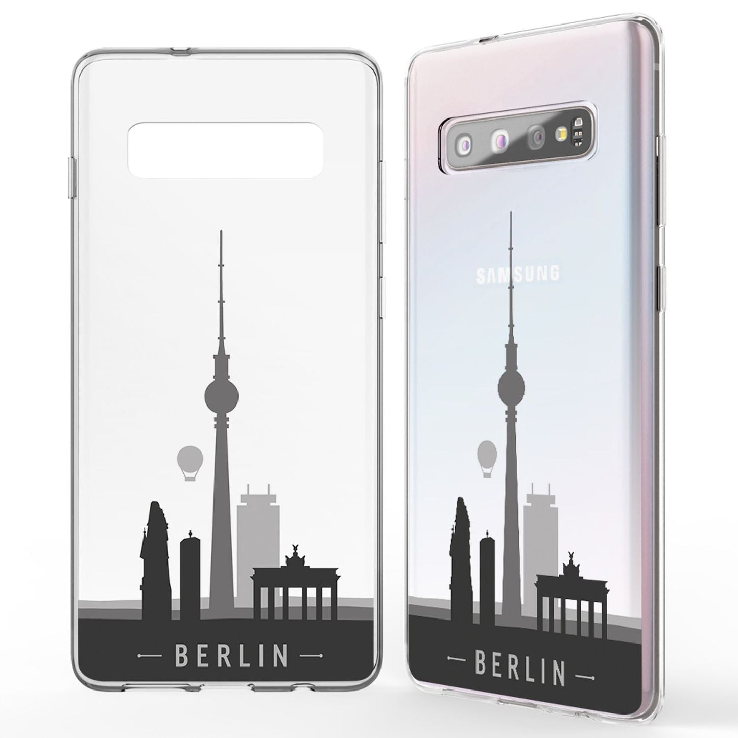 NALIA Hülle für Samsung Galaxy S10, Motiv Handyhülle Silikon Case Schutz Cover