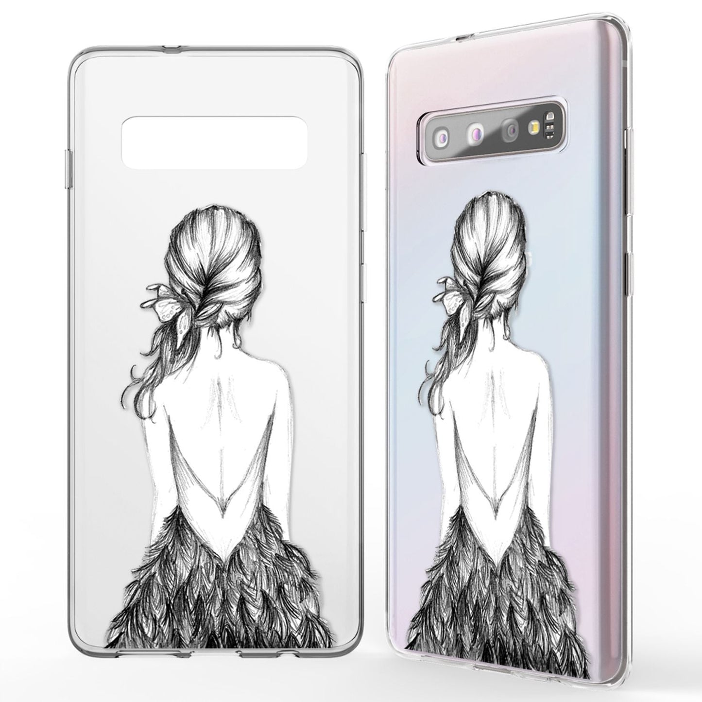 NALIA Hülle für Samsung Galaxy S10, Motiv Handyhülle Silikon Case Schutz Cover