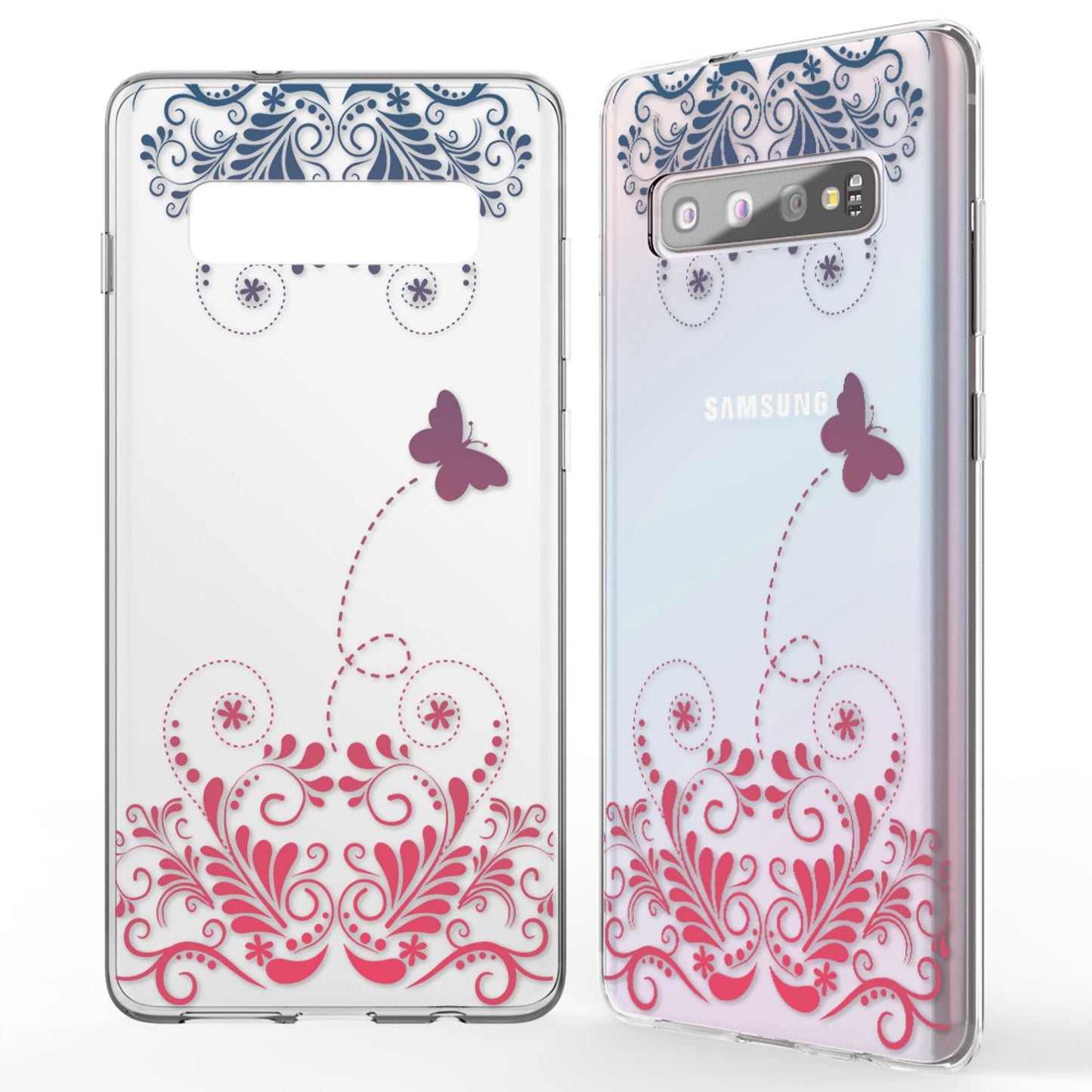 NALIA Hülle für Samsung Galaxy S10, Motiv Handyhülle Silikon Case Schutz Cover