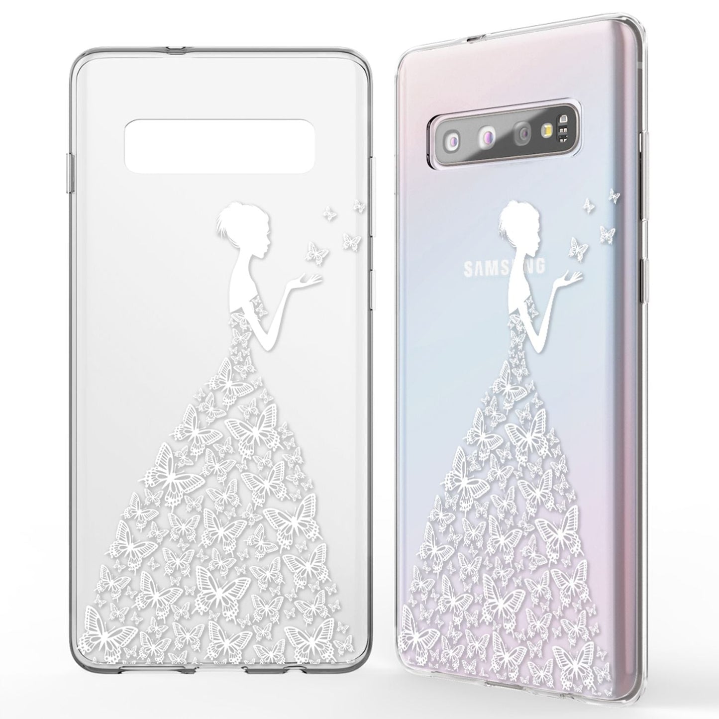 NALIA Hülle für Samsung Galaxy S10, Motiv Handyhülle Silikon Case Schutz Cover
