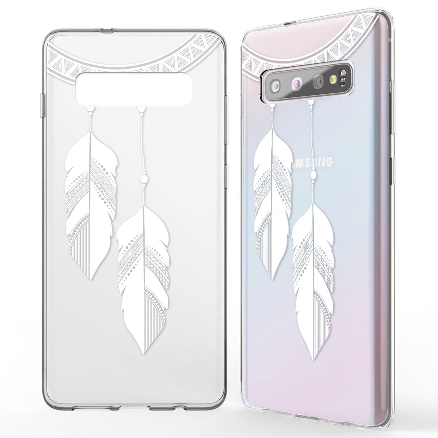 NALIA Hülle für Samsung Galaxy S10, Motiv Handyhülle Silikon Case Schutz Cover