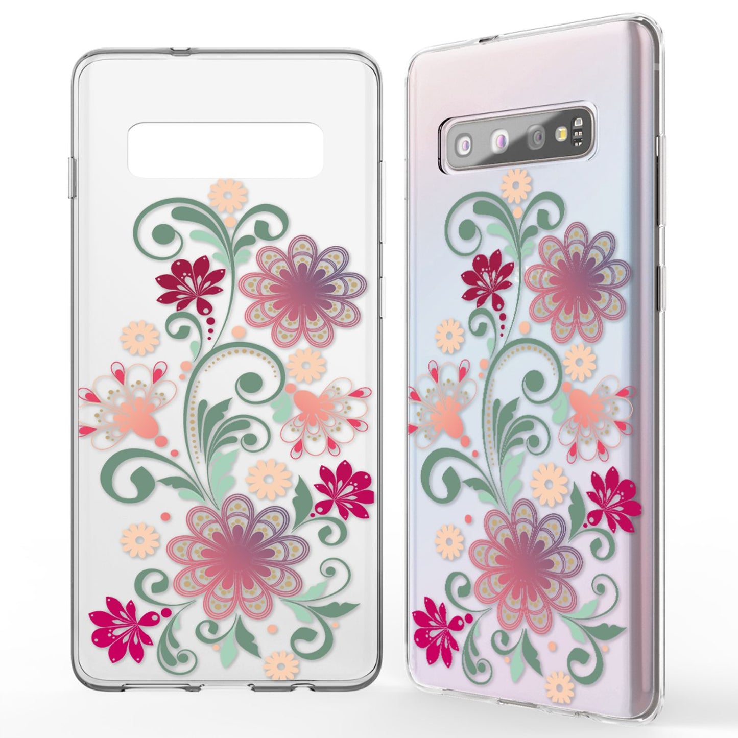 NALIA Hülle für Samsung Galaxy S10, Motiv Handyhülle Silikon Case Schutz Cover