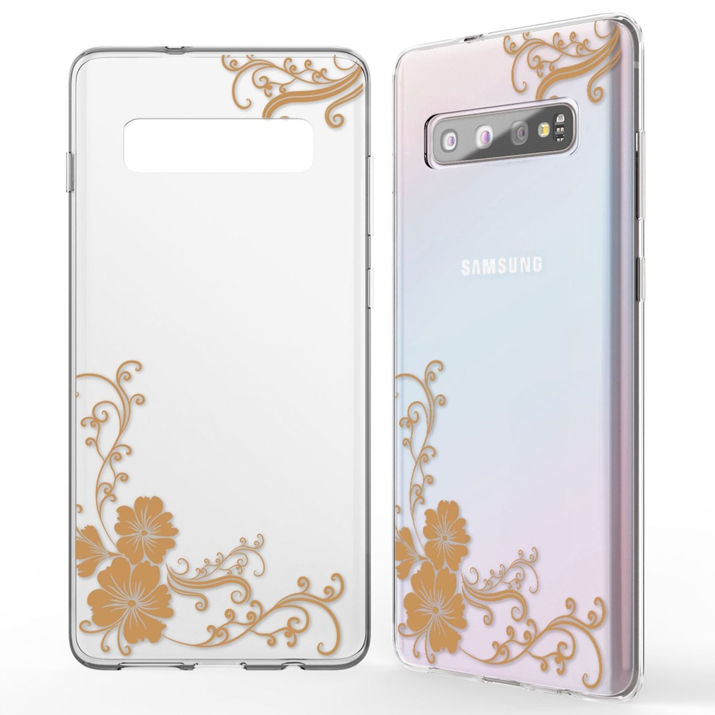NALIA Hülle für Samsung Galaxy S10, Motiv Handyhülle Silikon Case Schutz Cover