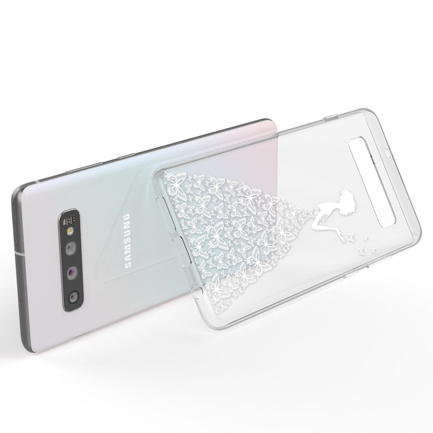 NALIA Hülle für Samsung Galaxy S10, Motiv Handyhülle Silikon Case Schutz Cover
