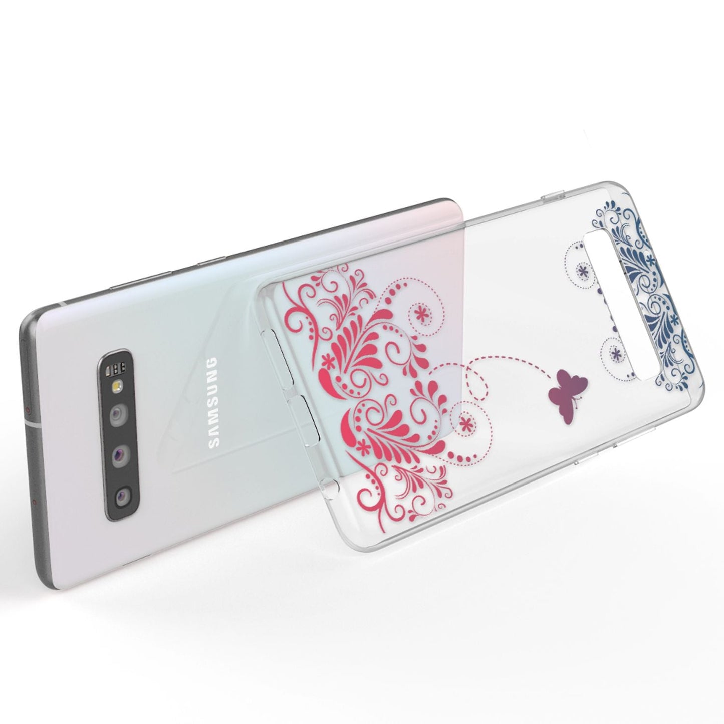 NALIA Hülle für Samsung Galaxy S10, Motiv Handyhülle Silikon Case Schutz Cover