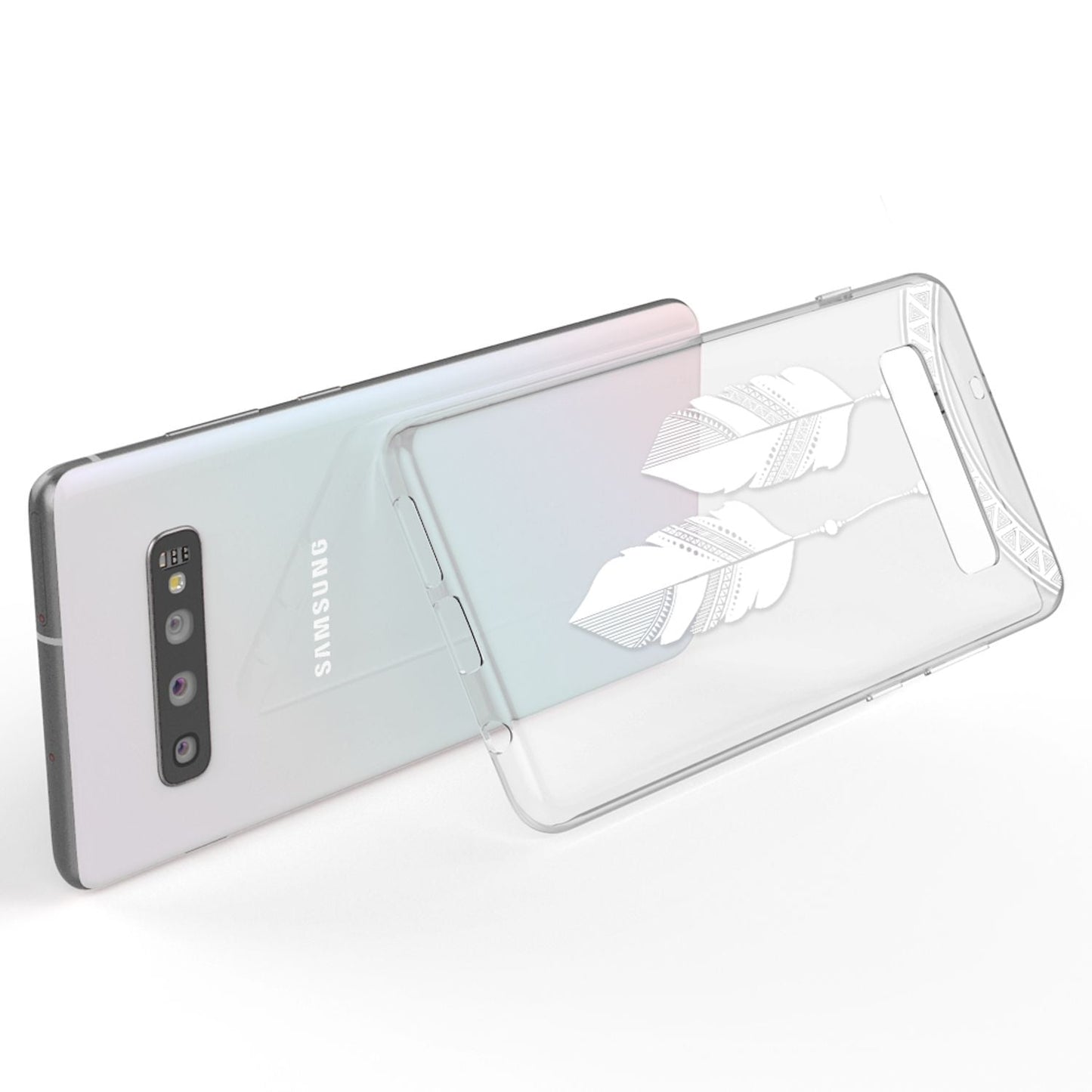 NALIA Hülle für Samsung Galaxy S10, Motiv Handyhülle Silikon Case Schutz Cover