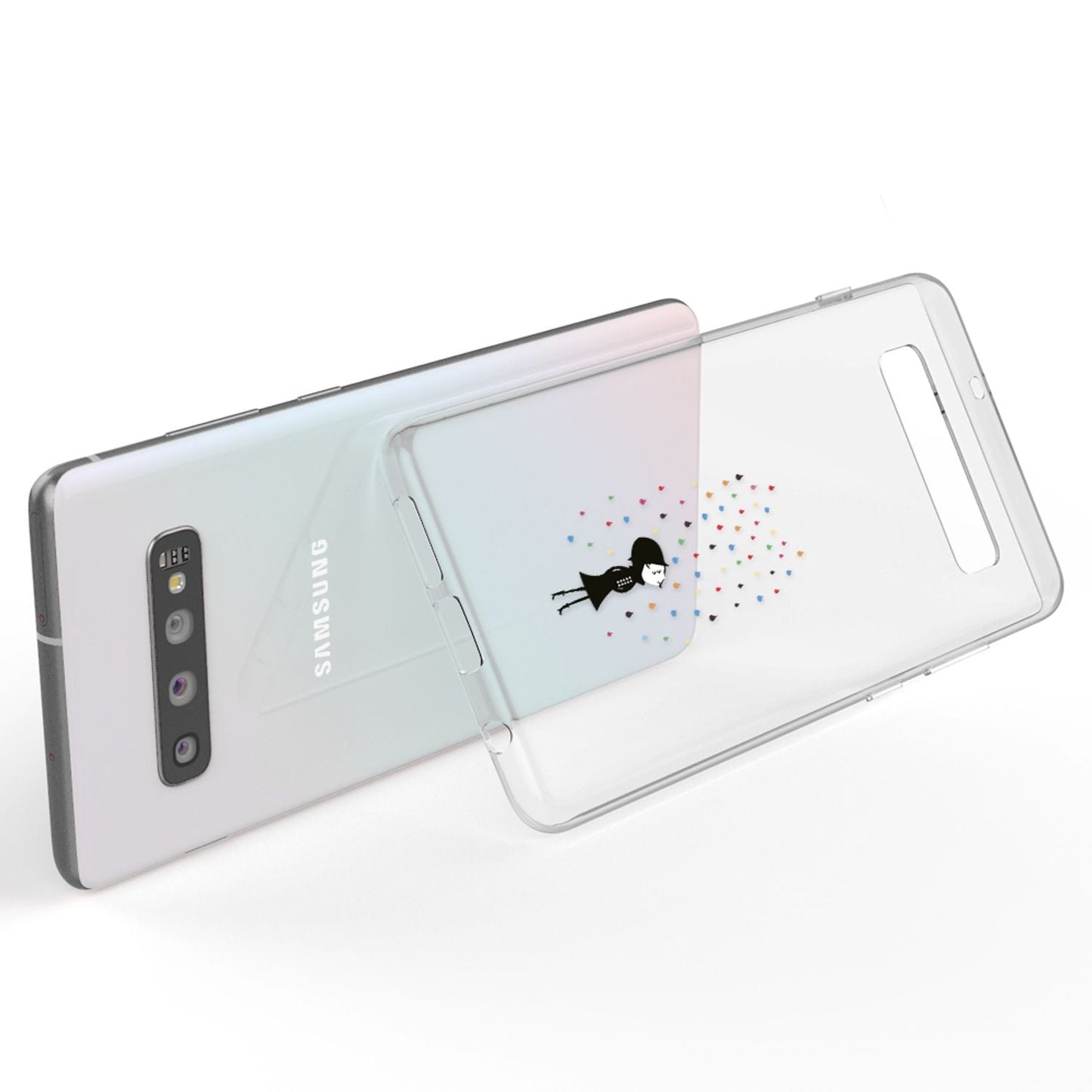 NALIA Hülle für Samsung Galaxy S10, Motiv Handyhülle Silikon Case Schutz Cover