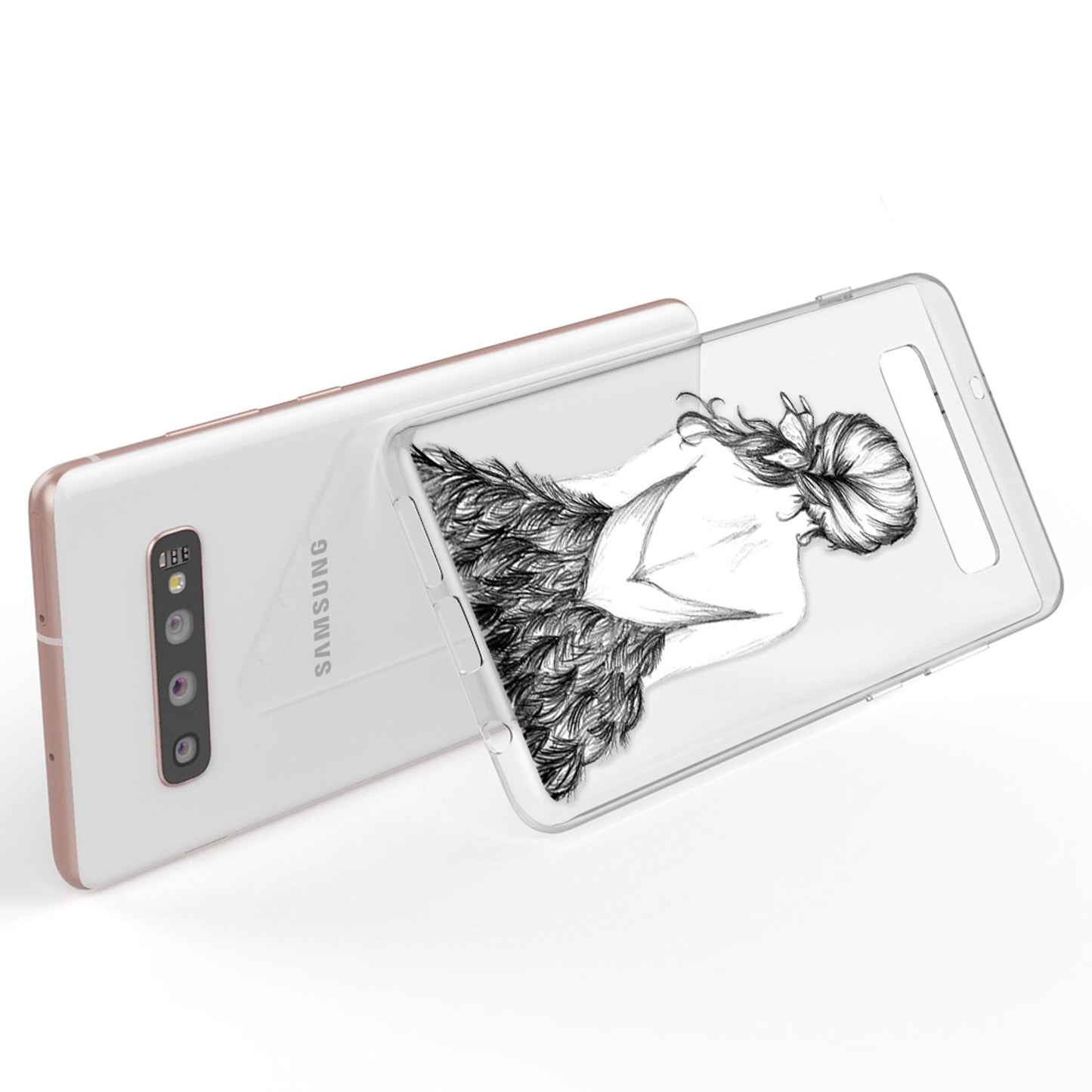 NALIA hulstur fyrir Samsung Galaxy S10 Plus, mynstrað sílikon símahulstur