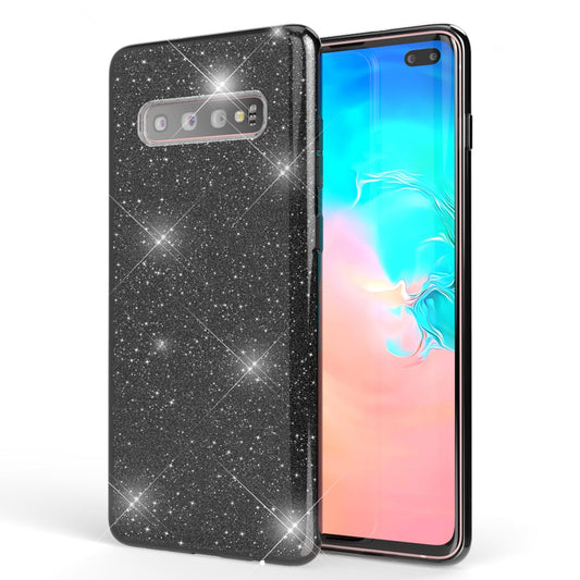 NALIA Case Compatible with Samsung Galaxy S10 Plus, Glitter Phone Case Cover