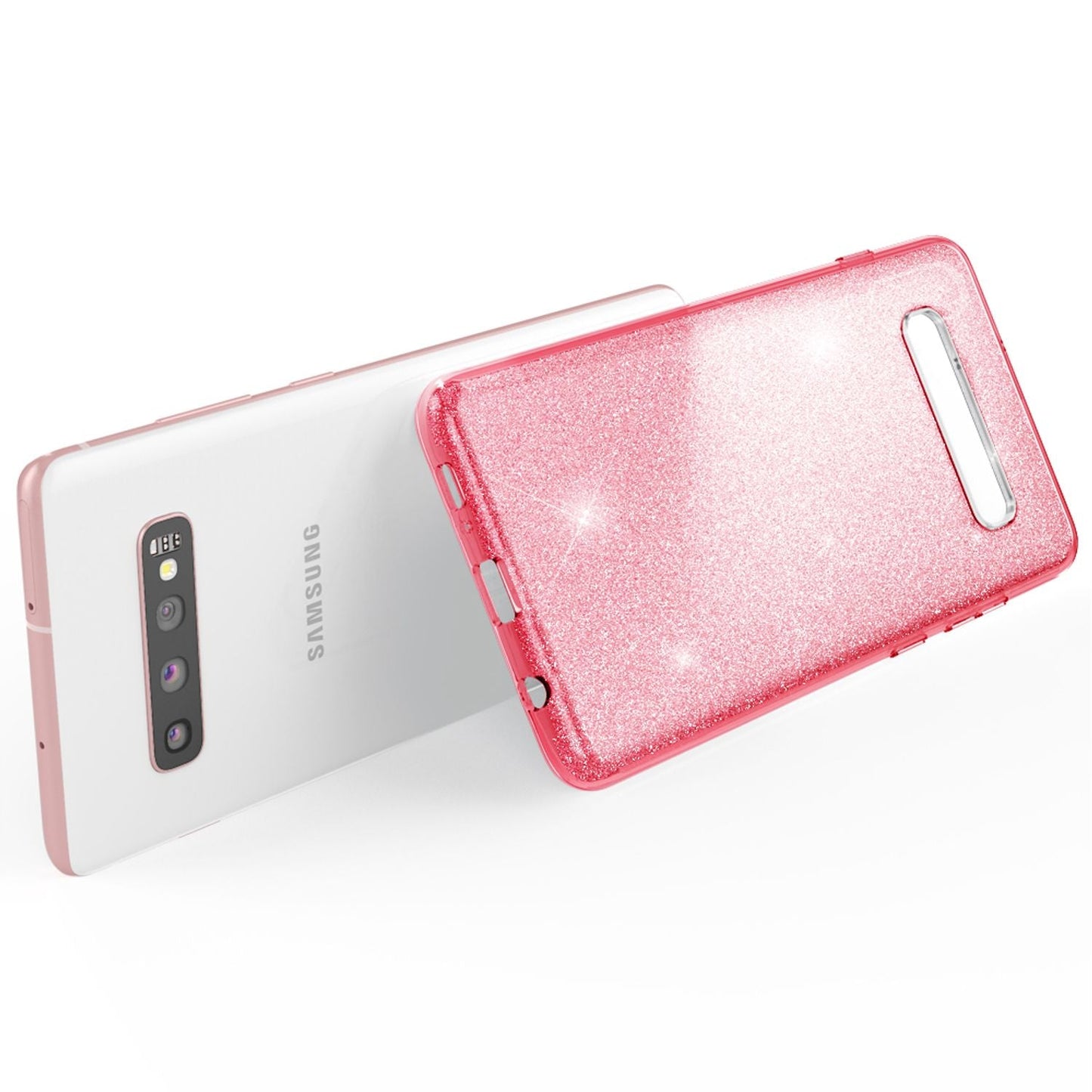 NALIA Case Compatible with Samsung Galaxy S10 Plus, Glitter Phone Case Cover