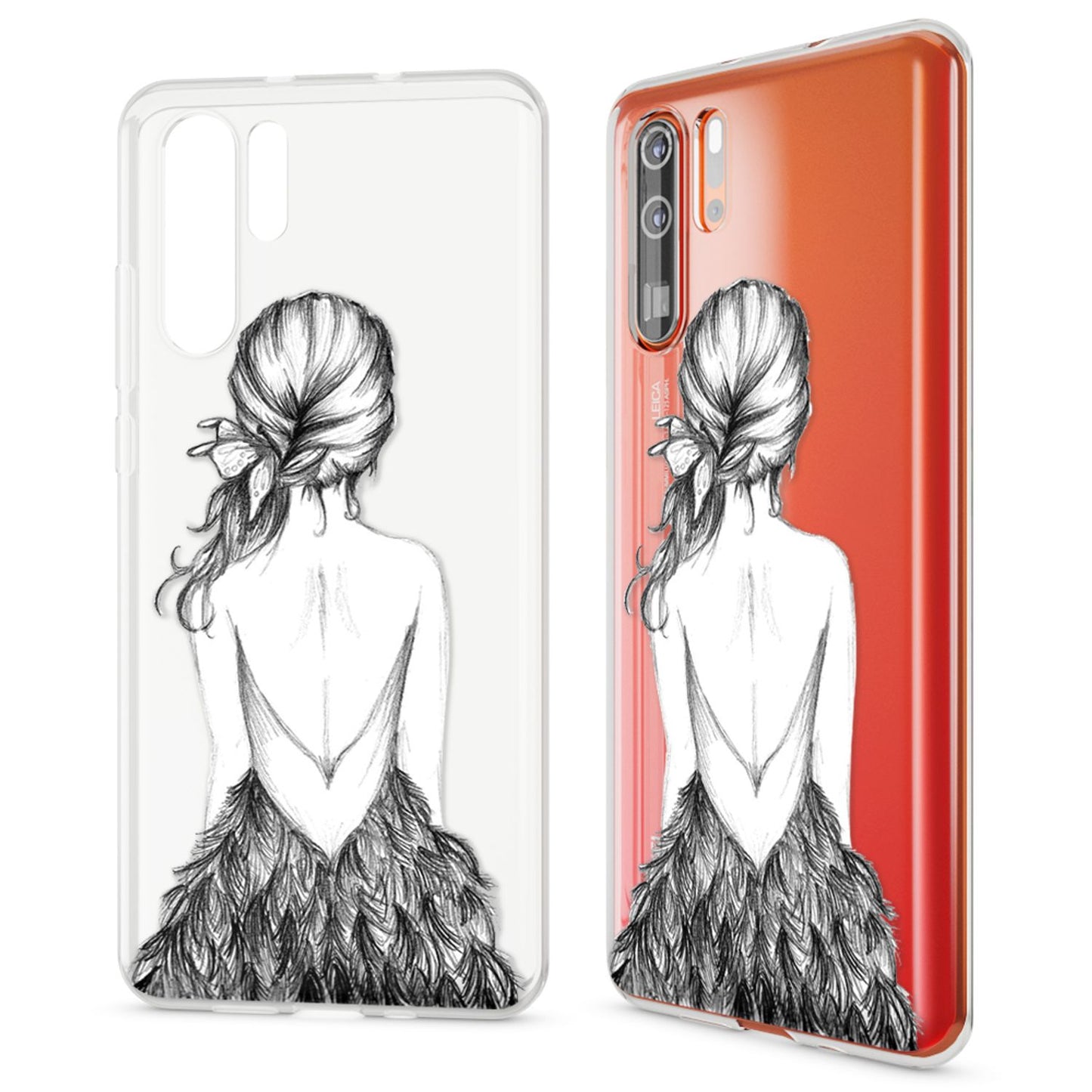 NALIA Case for Huawei P30 Pro, Design Phone Case, Slim Silicone Protective Case