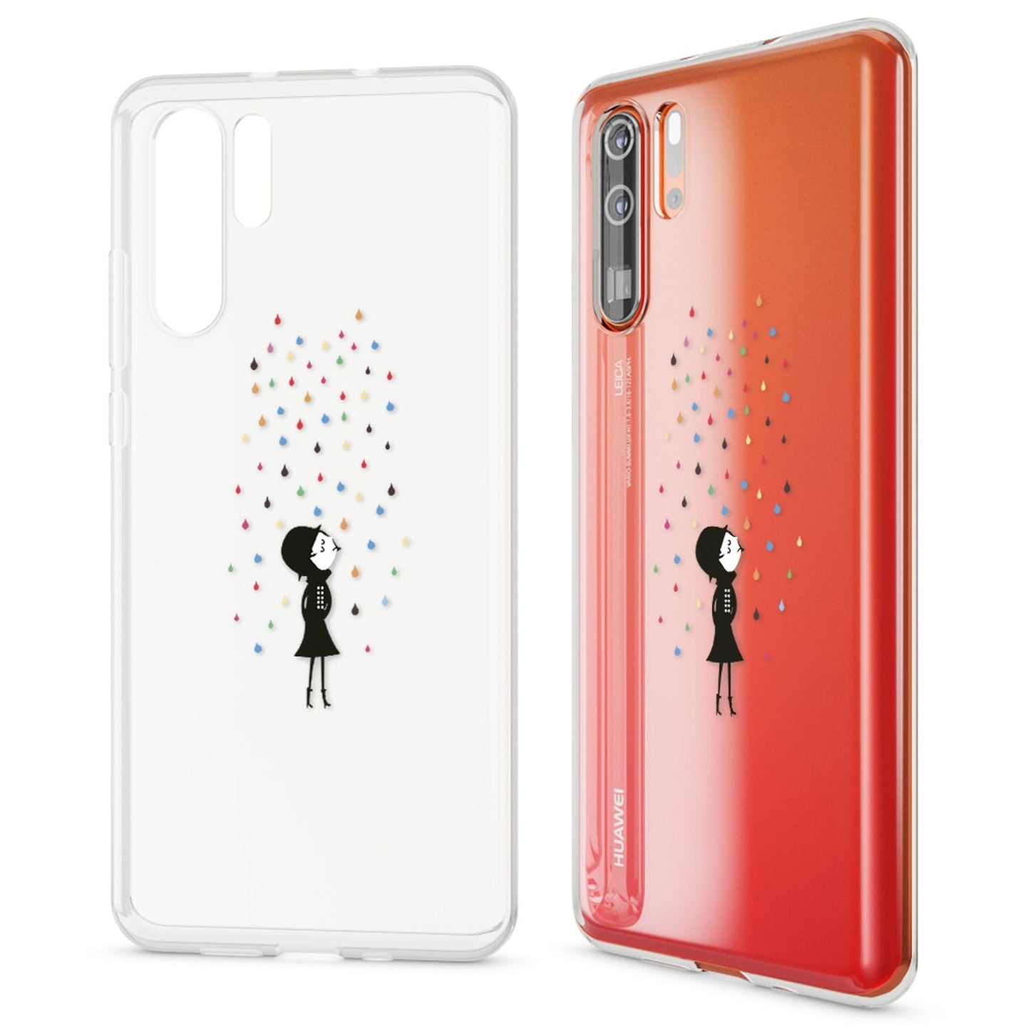 NALIA Case for Huawei P30 Pro, Design Phone Case, Slim Silicone Protective Case
