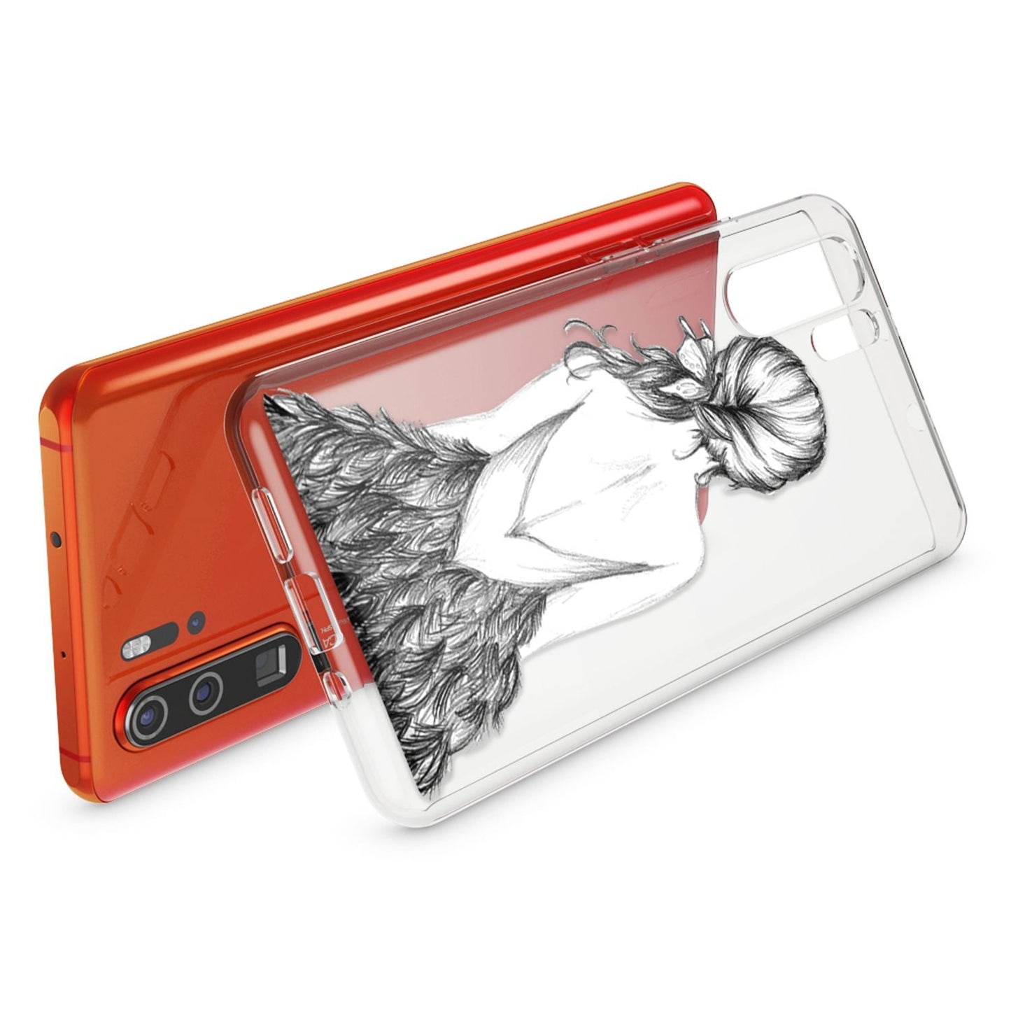 NALIA Case for Huawei P30 Pro, Design Phone Case, Slim Silicone Protective Case