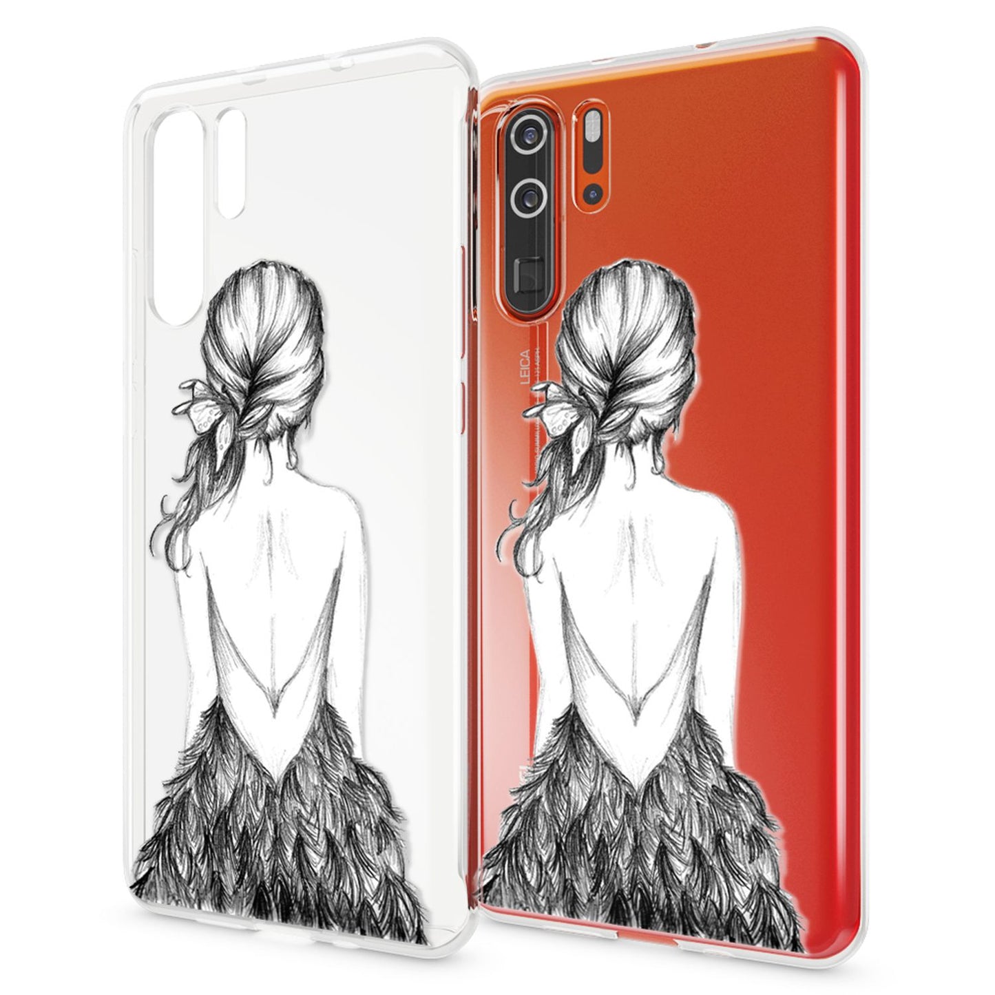 NALIA Case for Huawei P30 Pro, Design Phone Case, Slim Silicone Protective Case