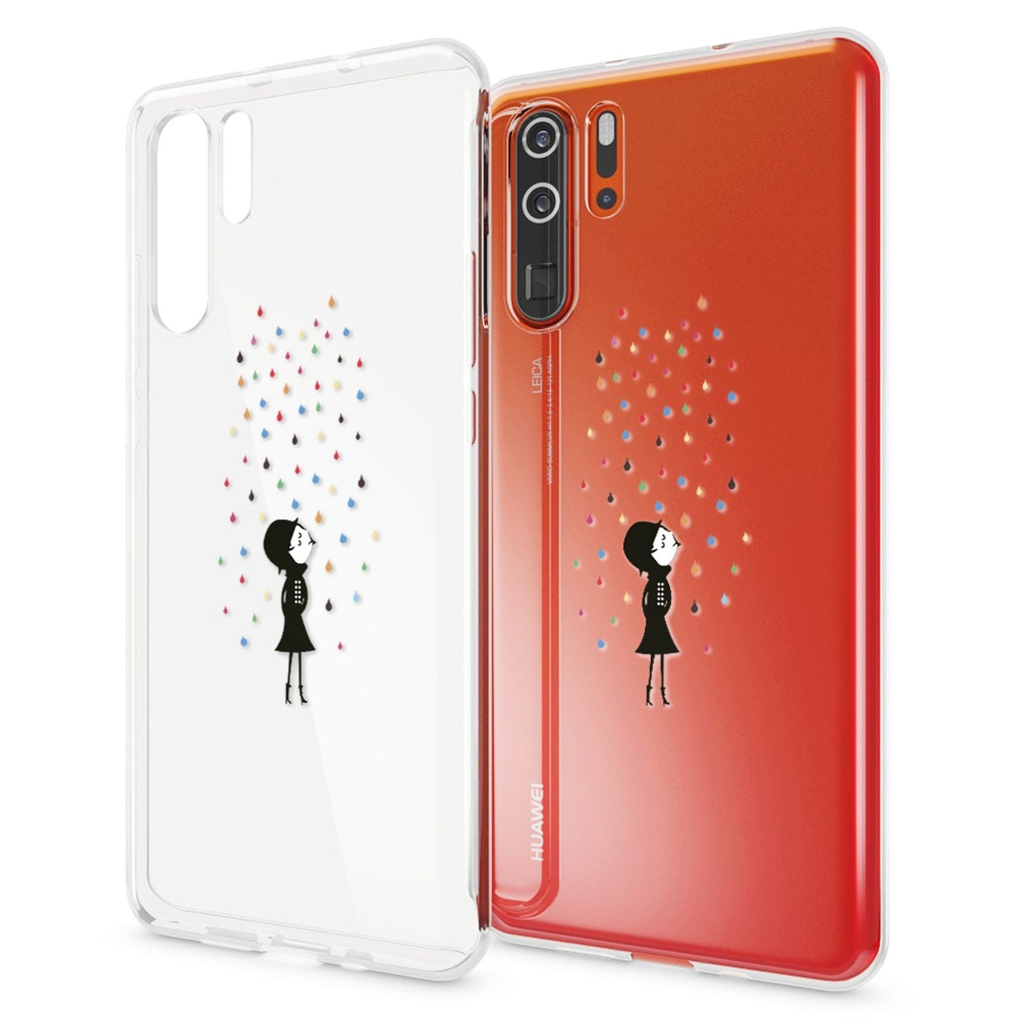 NALIA Case for Huawei P30 Pro, Design Phone Case, Slim Silicone Protective Case