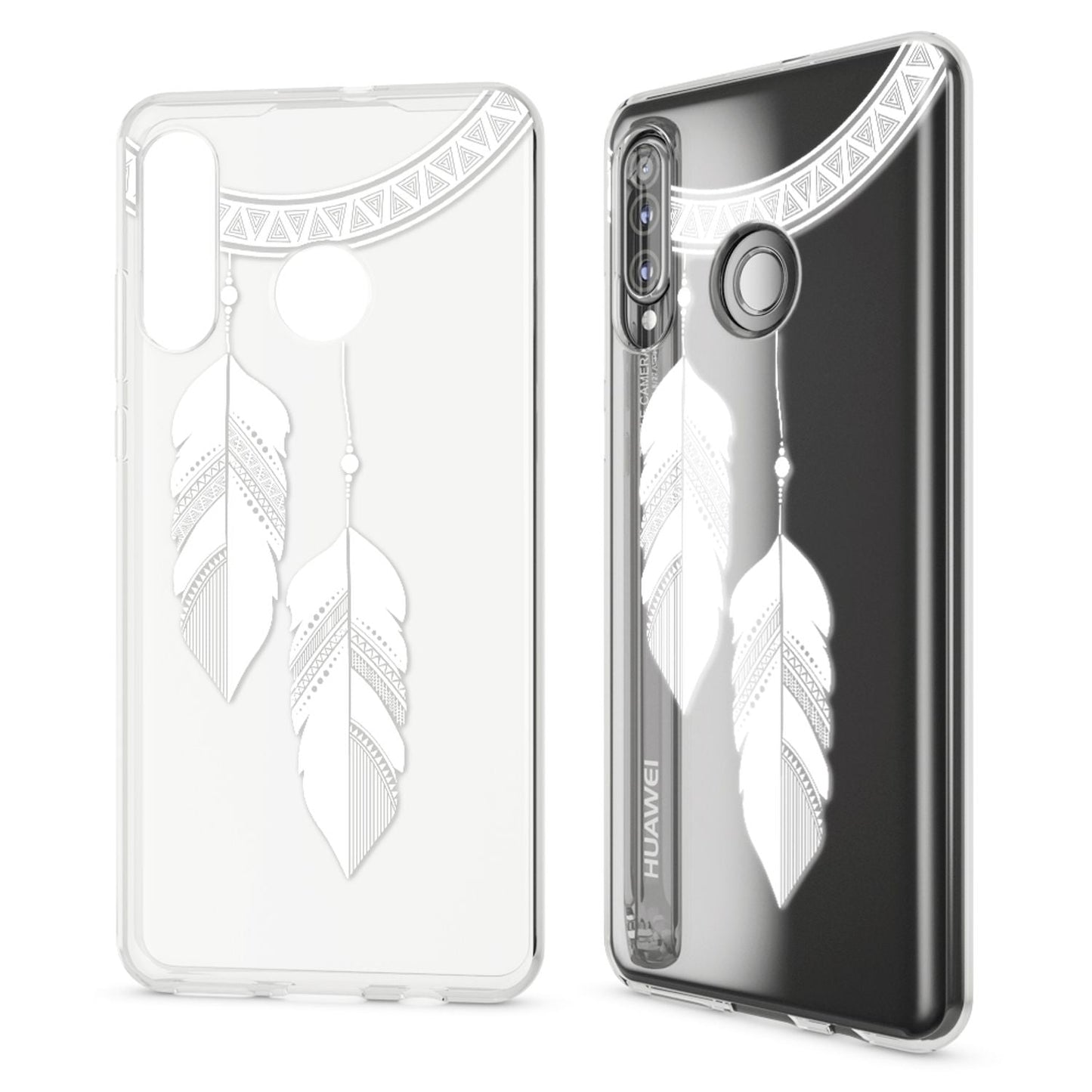 NALIA Case for Huawei P30 Lite, Design Phone Case, Slim Silicone Protective Case