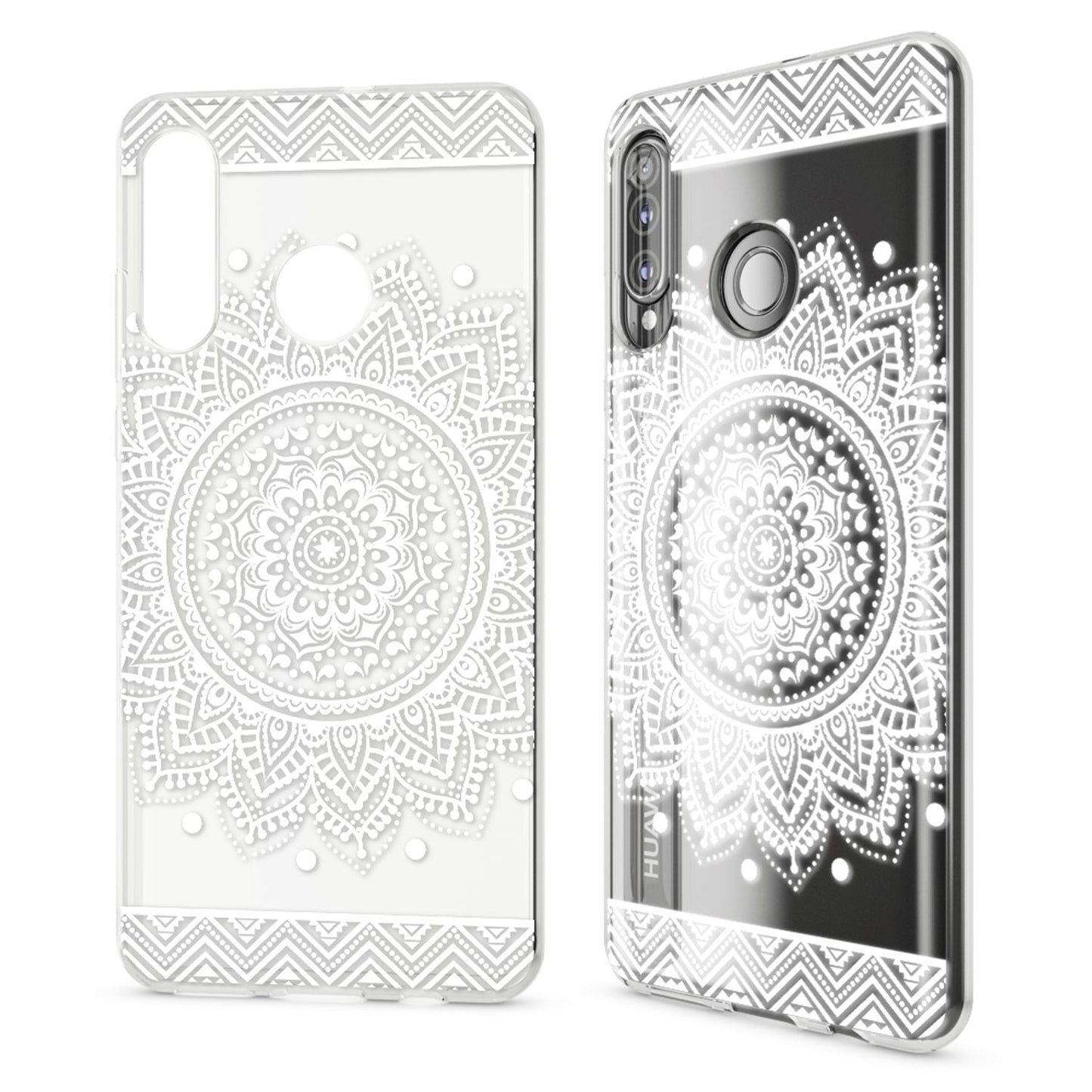 NALIA Case for Huawei P30 Lite, Design Phone Case, Slim Silicone Protective Case