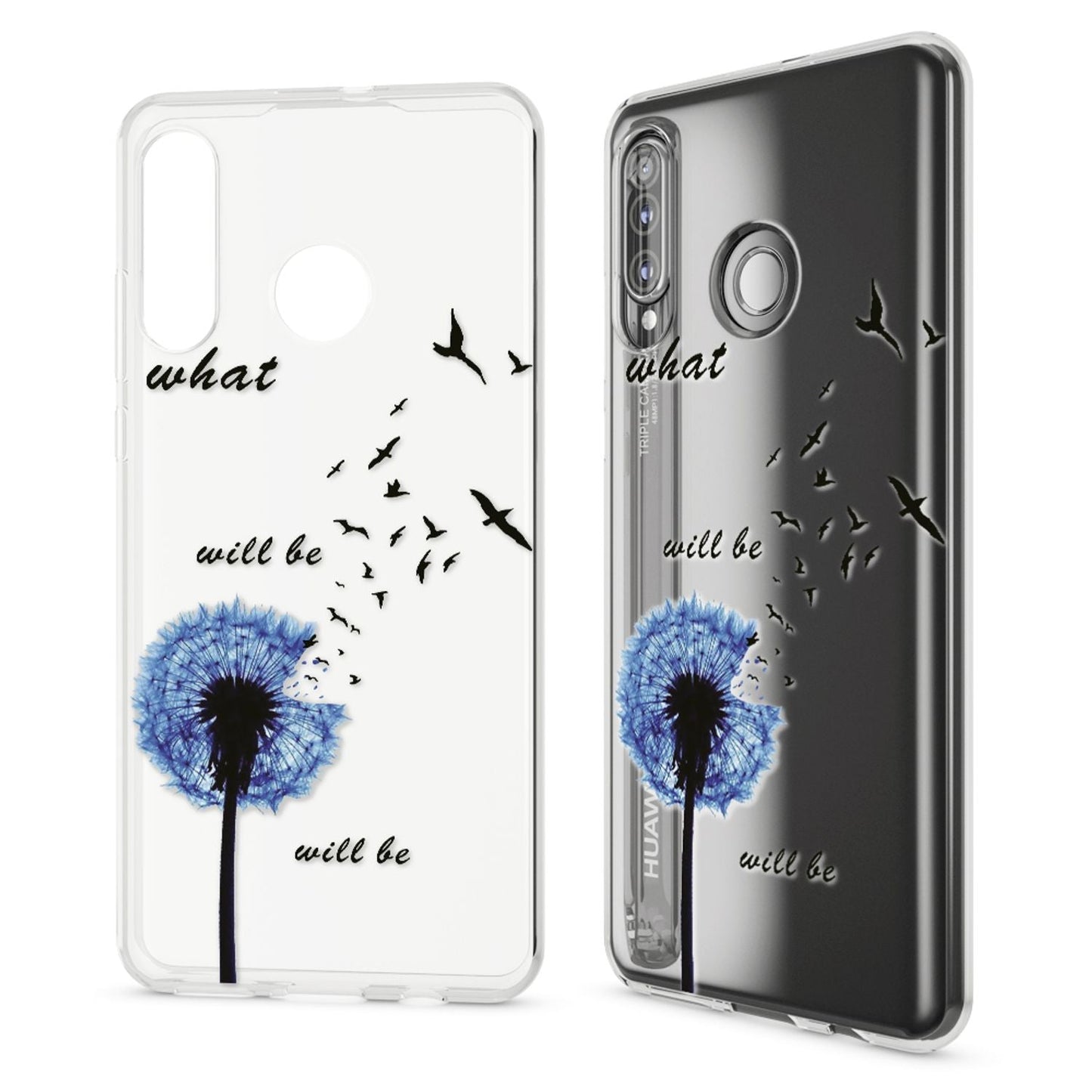 NALIA Case for Huawei P30 Lite, Design Phone Case, Slim Silicone Protective Case