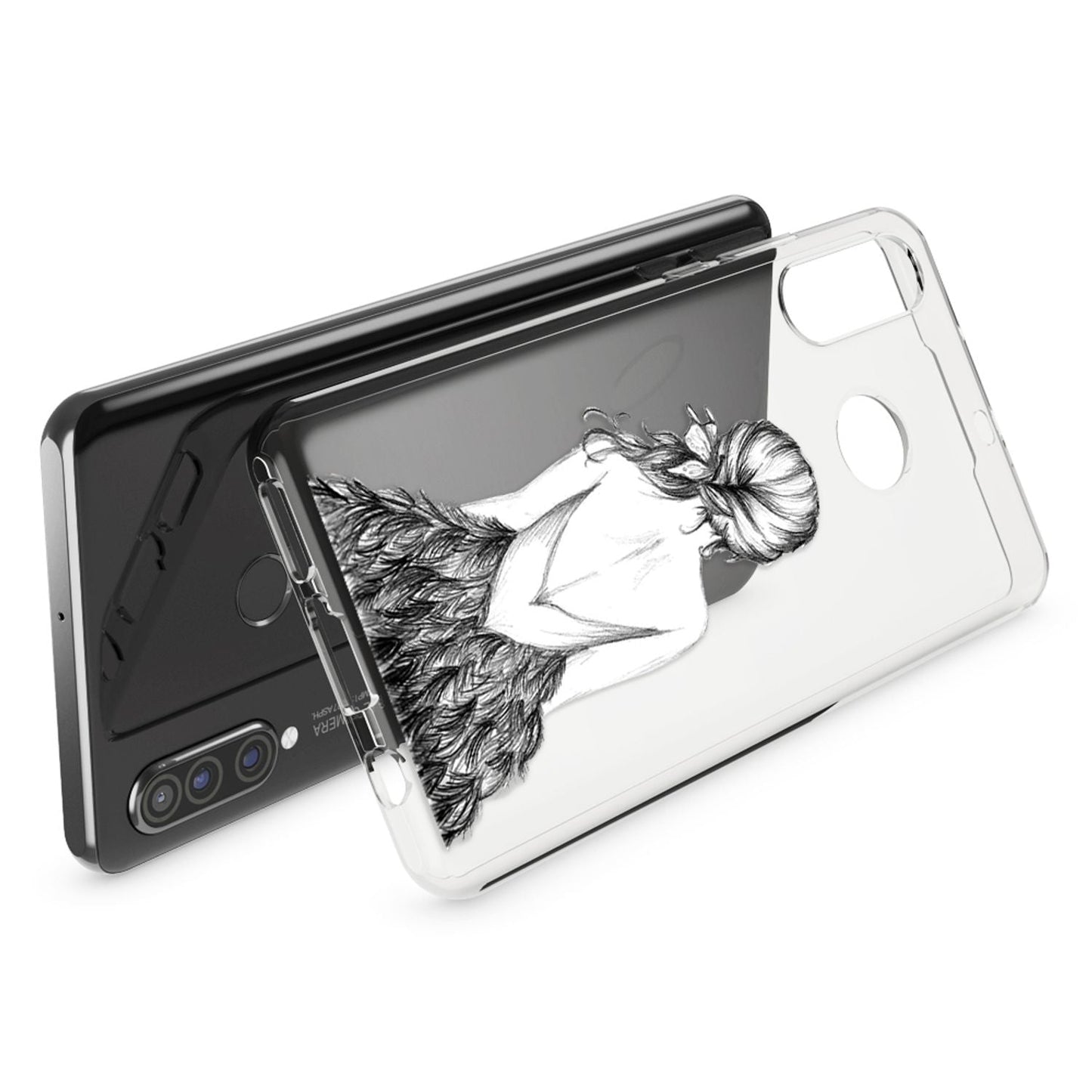 NALIA Case for Huawei P30 Lite, Design Phone Case, Slim Silicone Protective Case