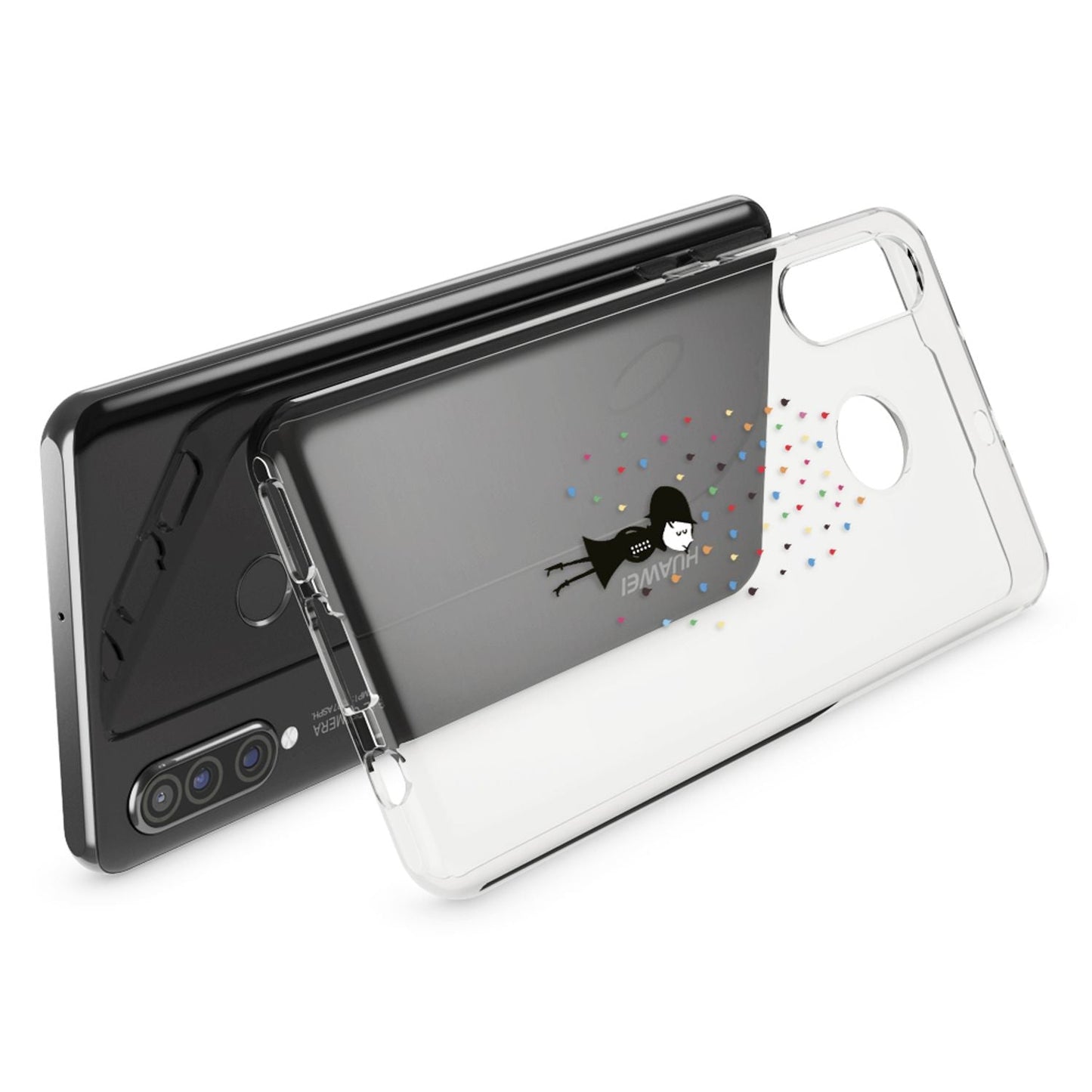 NALIA Case for Huawei P30 Lite, Design Phone Case, Slim Silicone Protective Case