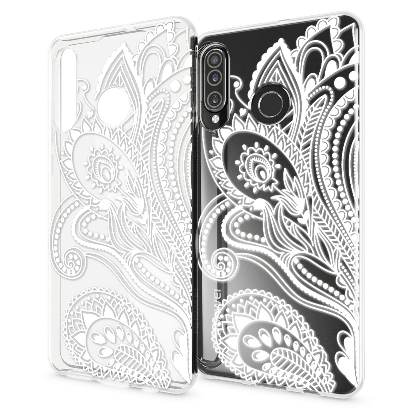 NALIA Case for Huawei P30 Lite, Design Phone Case, Slim Silicone Protective Case