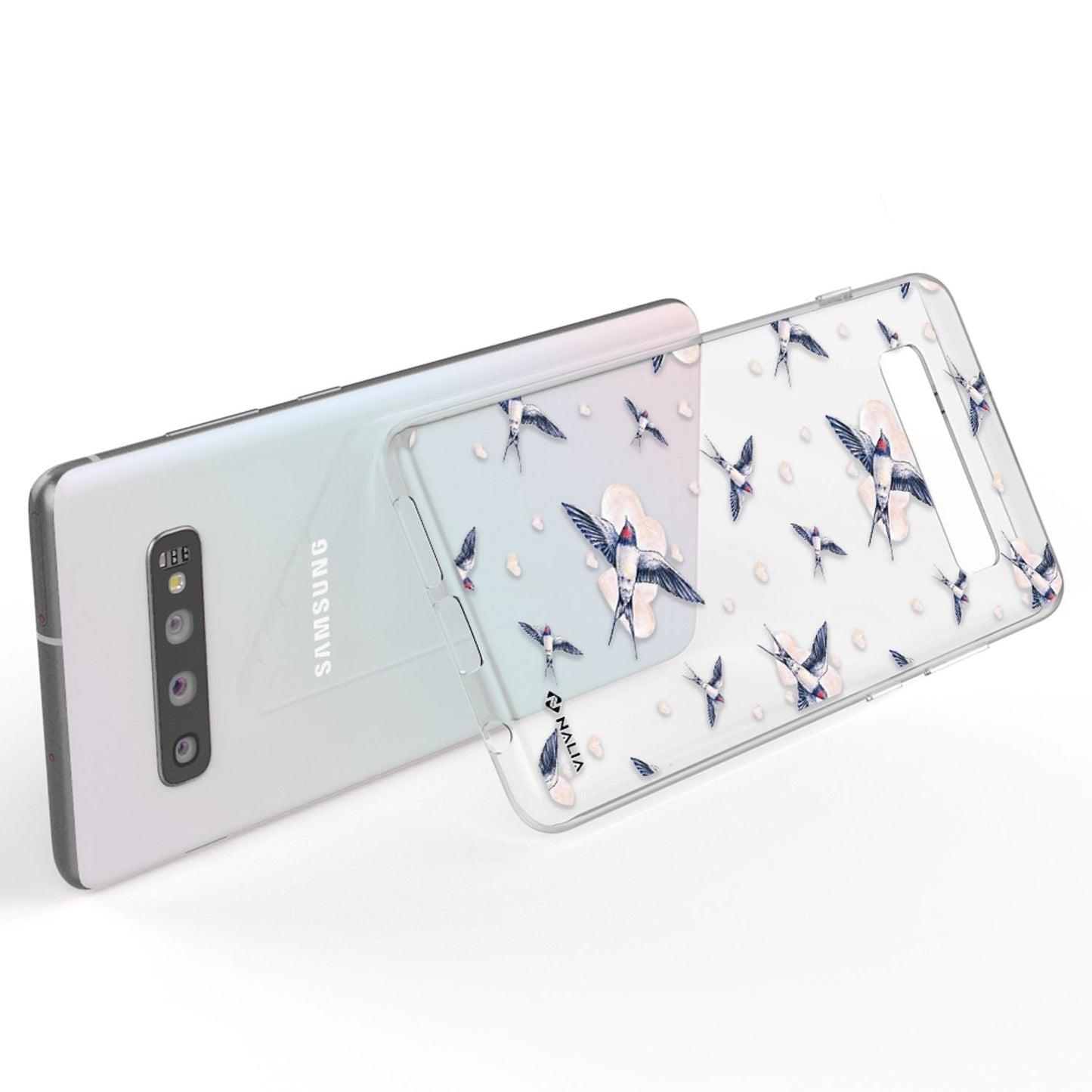 NALIA símahulstur fyrir Samsung Galaxy S10, þunnt sílikonhulstur með hönnun