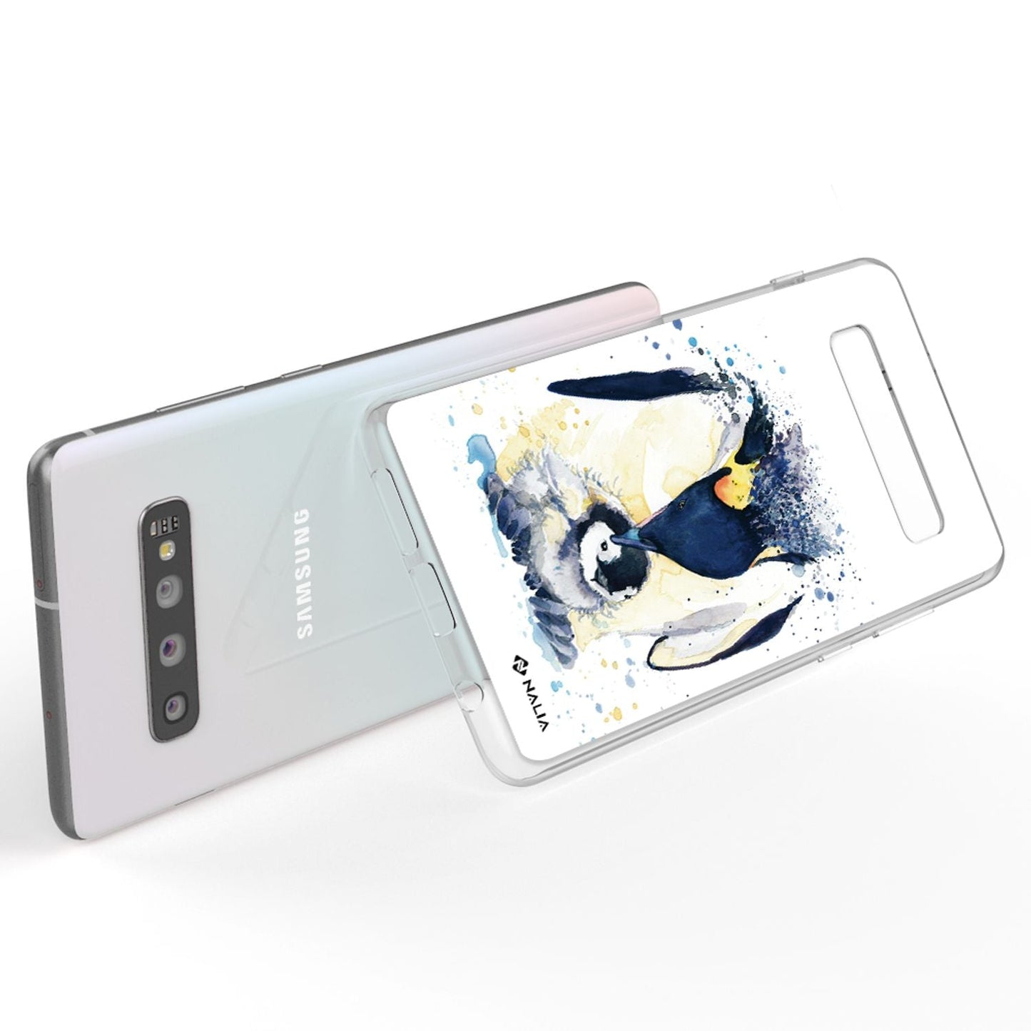 NALIA símahulstur fyrir Samsung Galaxy S10, þunnt sílikonhulstur með hönnun