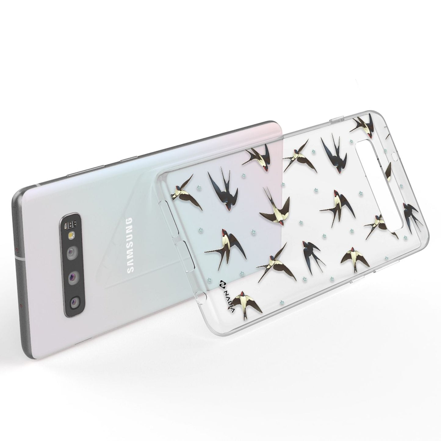 NALIA símahulstur fyrir Samsung Galaxy S10, þunnt sílikonhulstur með hönnun