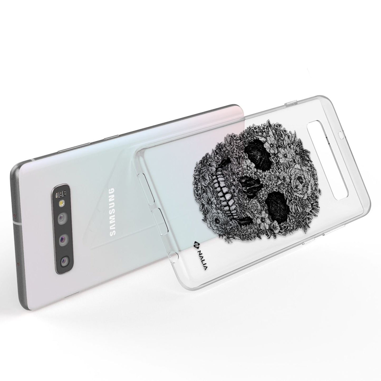 NALIA símahulstur fyrir Samsung Galaxy S10, þunnt sílikonhulstur með hönnun