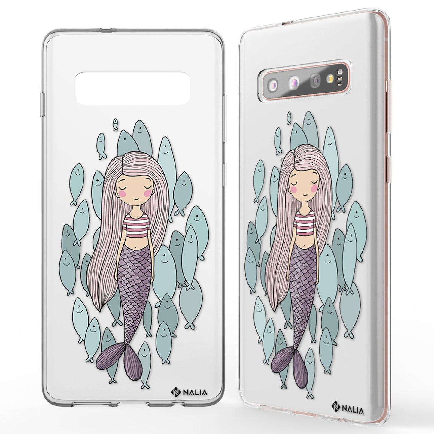 NALIA símahulstur fyrir Samsung Galaxy S10 Plus, sílikonhulstur með hönnun