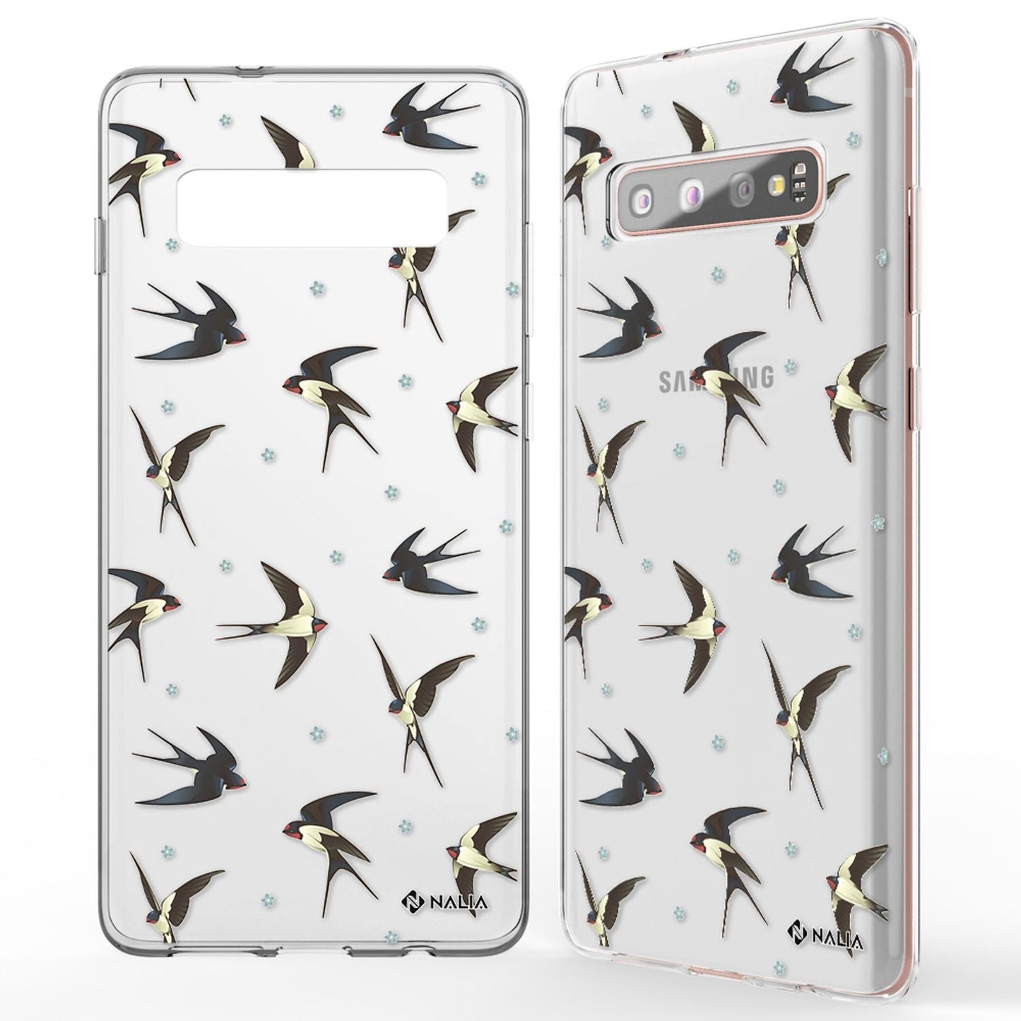 NALIA símahulstur fyrir Samsung Galaxy S10 Plus, sílikonhulstur með hönnun