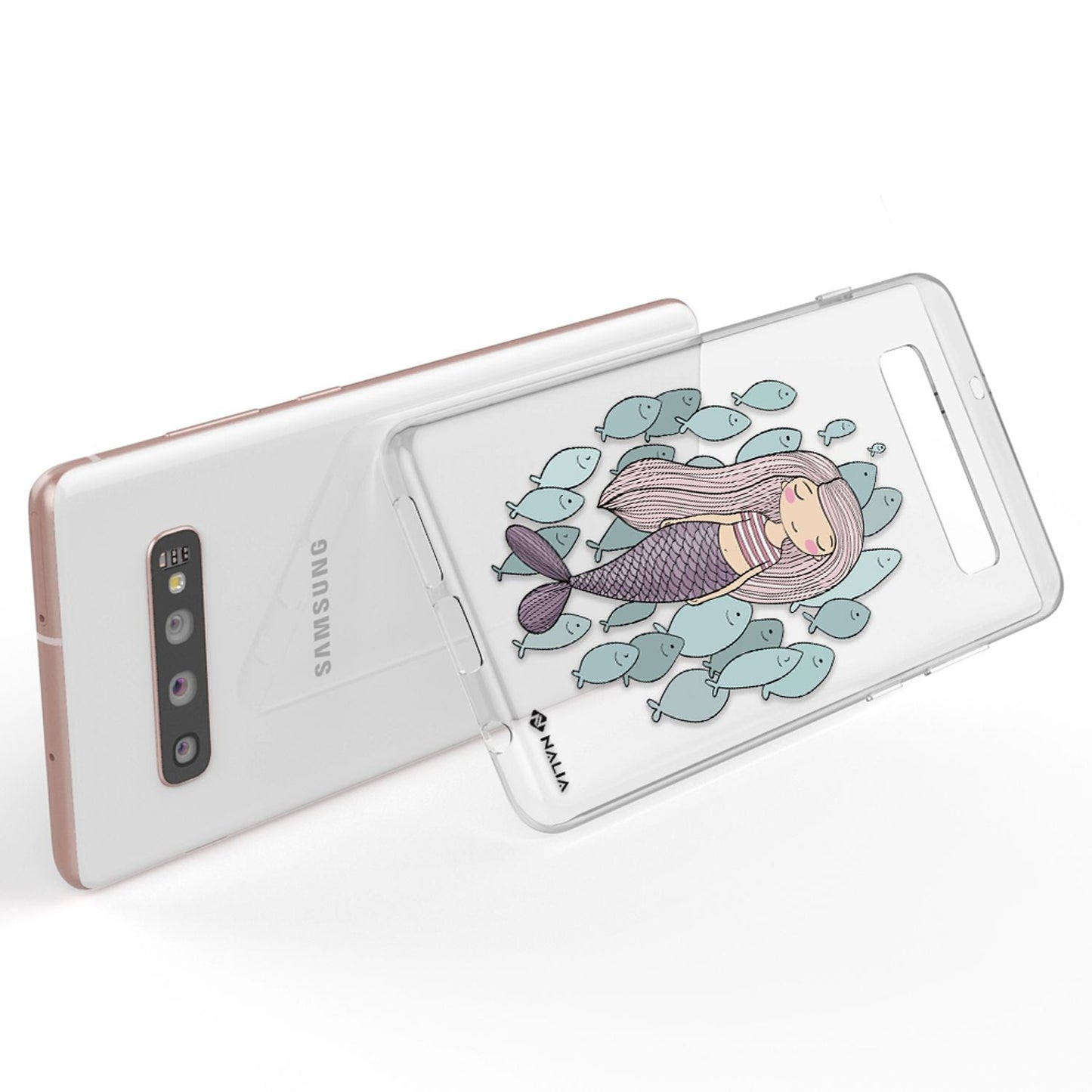 NALIA símahulstur fyrir Samsung Galaxy S10 Plus, sílikonhulstur með hönnun