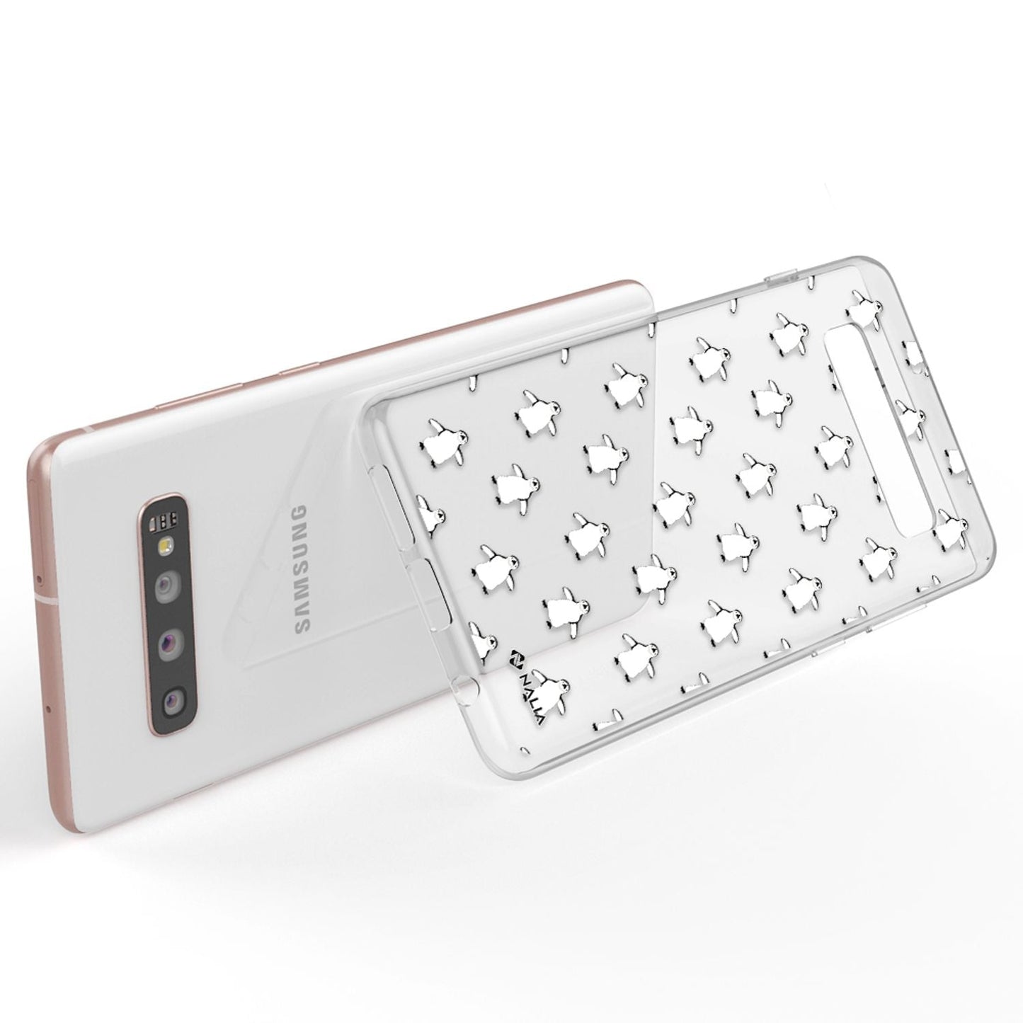 NALIA símahulstur fyrir Samsung Galaxy S10 Plus, sílikonhulstur með hönnun