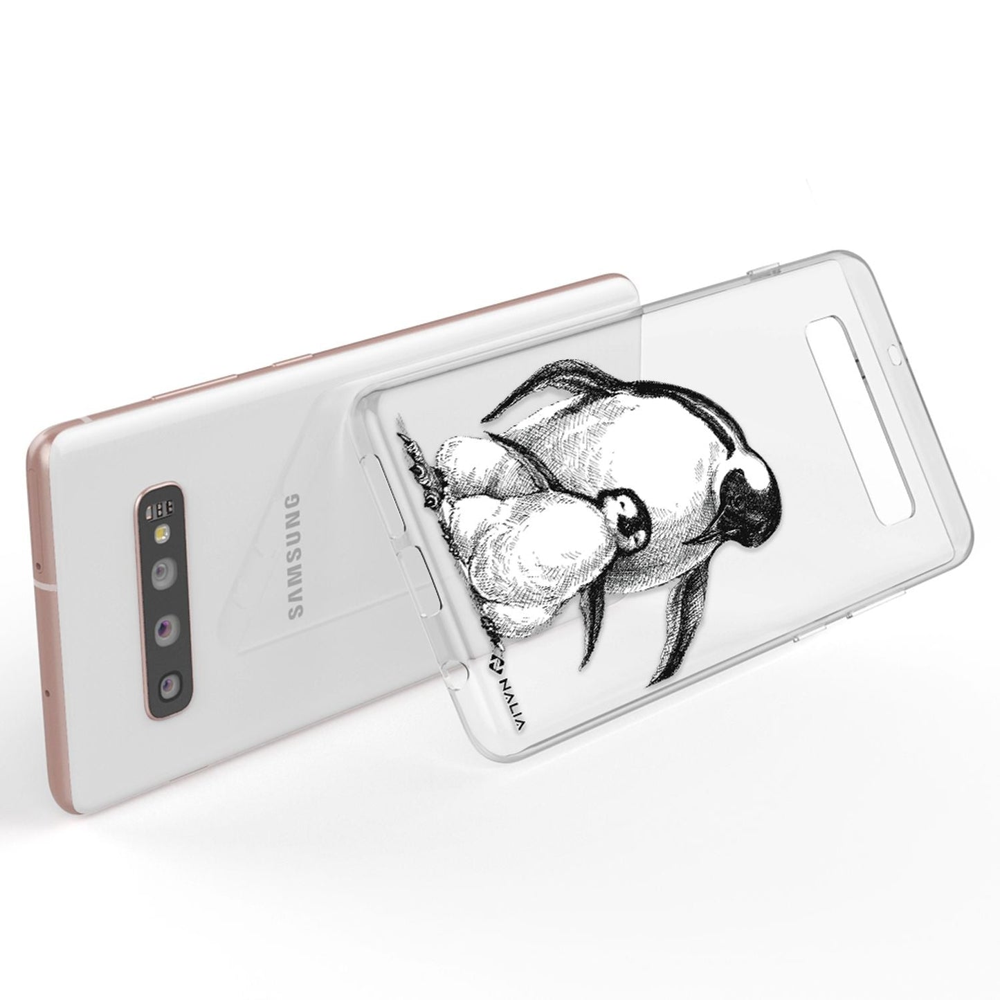 NALIA símahulstur fyrir Samsung Galaxy S10 Plus, sílikonhulstur með hönnun