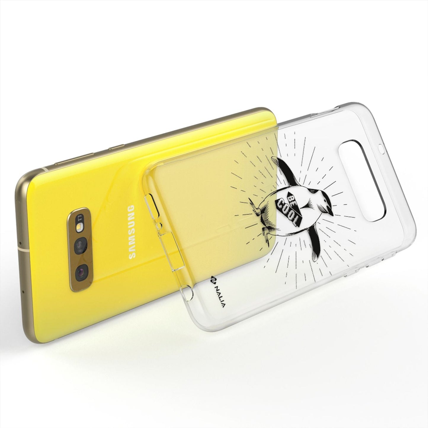 NALIA Phone Case for Samsung Galaxy S10e, Slim Silicone Design Case Cover Protection