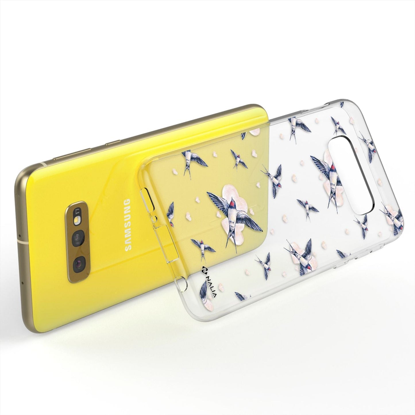 NALIA Phone Case for Samsung Galaxy S10e, Slim Silicone Design Case Cover Protection