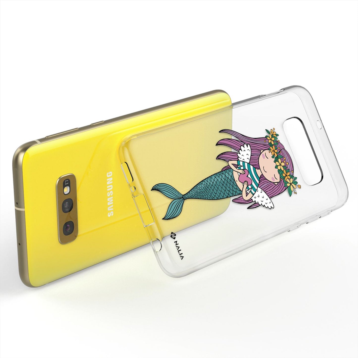 NALIA Phone Case for Samsung Galaxy S10e, Slim Silicone Design Case Cover Protection