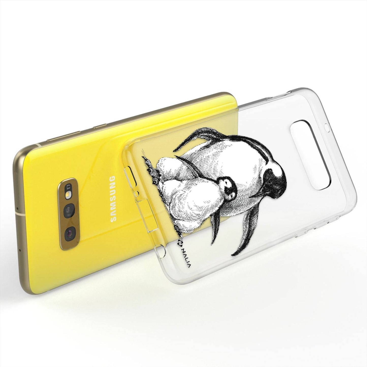 NALIA Phone Case for Samsung Galaxy S10e, Slim Silicone Design Case Cover Protection