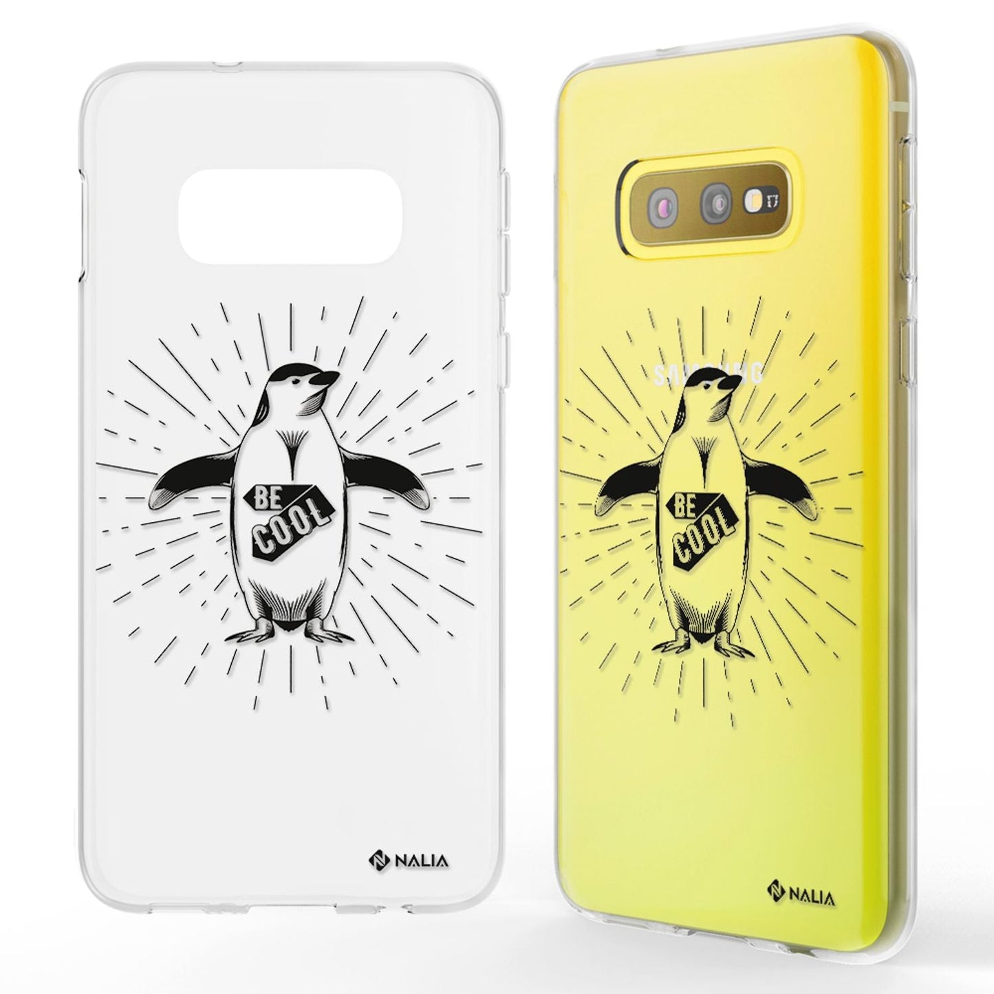 NALIA Phone Case for Samsung Galaxy S10e, Slim Silicone Design Case Cover Protection