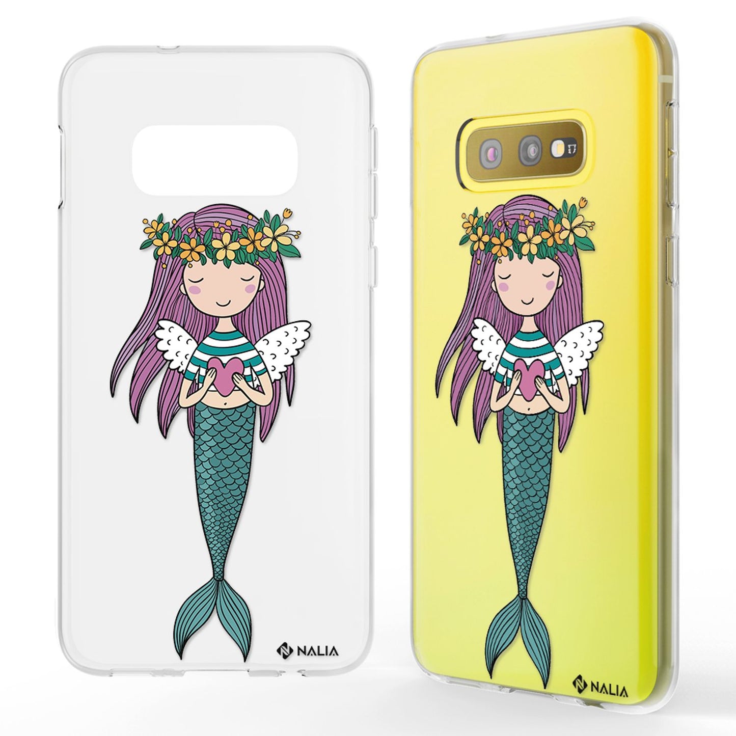 NALIA Phone Case for Samsung Galaxy S10e, Slim Silicone Design Case Cover Protection