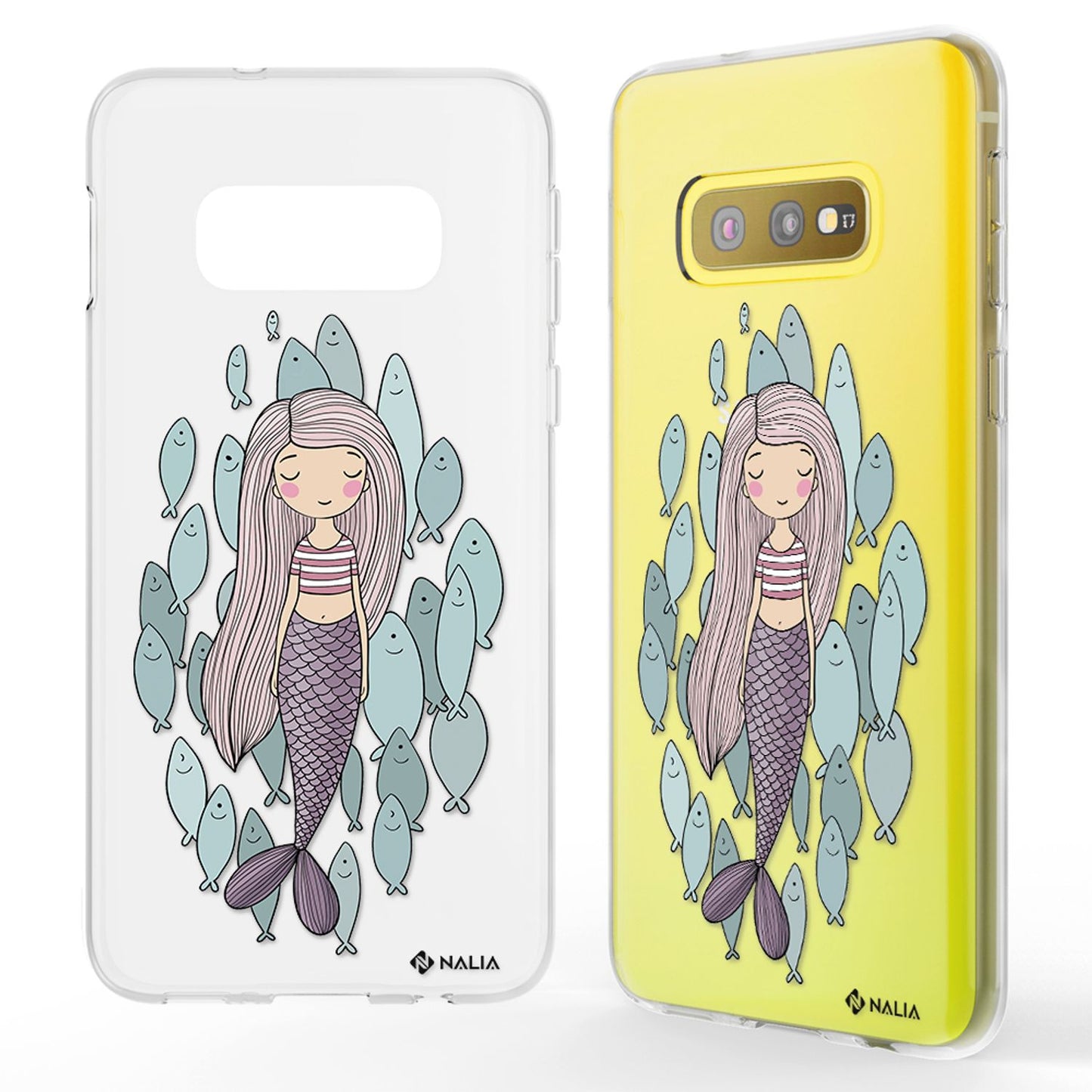 NALIA Phone Case for Samsung Galaxy S10e, Slim Silicone Design Case Cover Protection