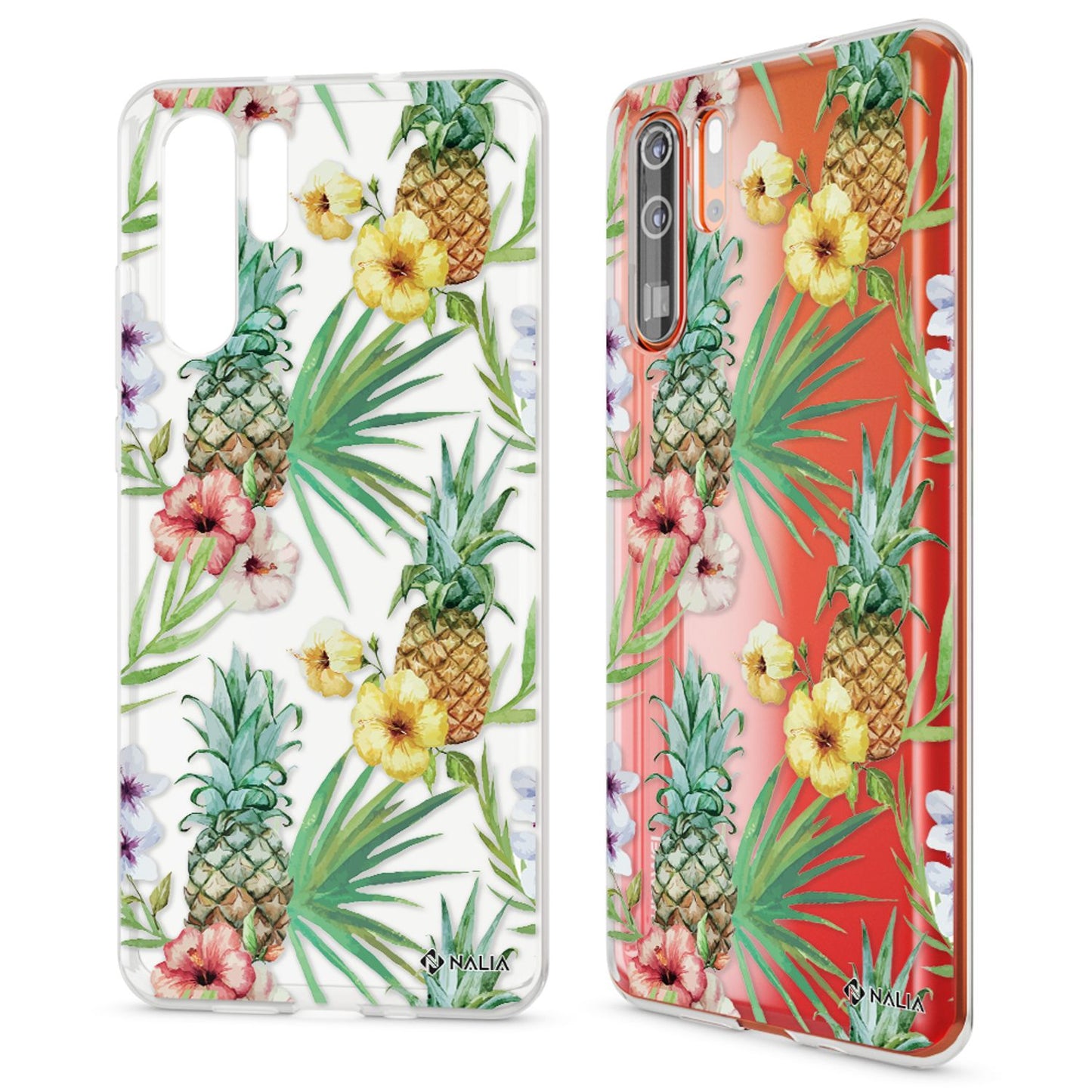 NALIA hulstur fyrir Huawei P30 Pro, hönnunarsímahulstur, þunnt sílikonhulstur, kristalshlíf